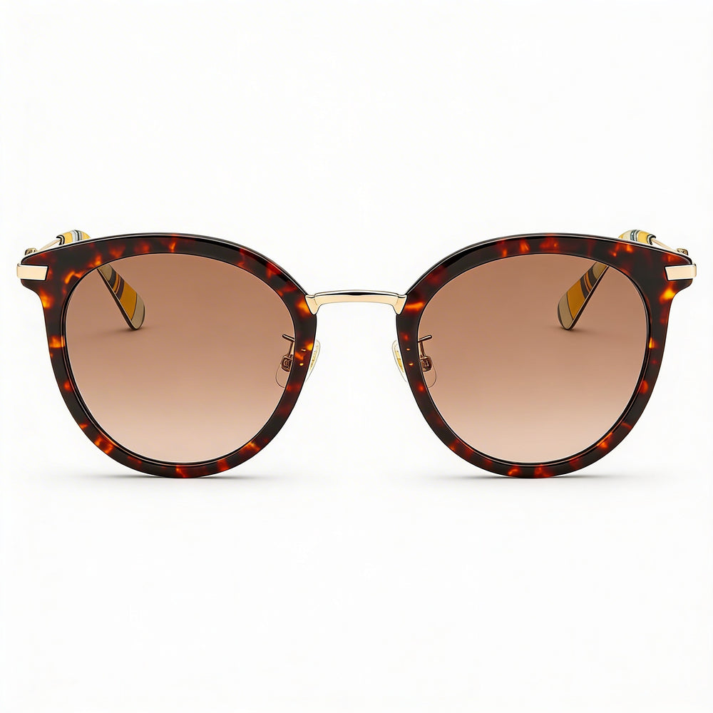 Gafas de sol de plástico Keesey/G/S para mujer de Kate Spade New York, color marrón habana degradado, protección UV, 53 mm