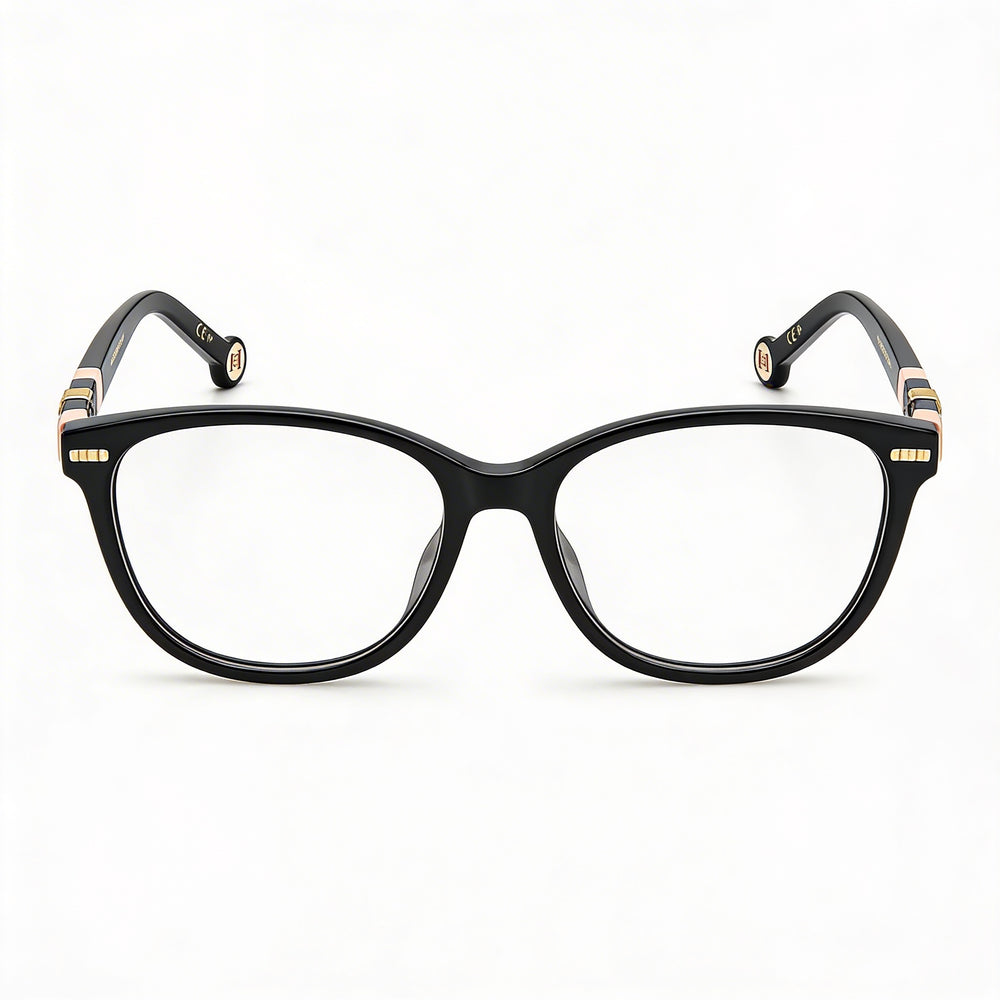 Carolina Herrera CH 0048 Women's Sunglasses, Black Pink Acetate Frame, Non-Polarized Lenses, 53mm