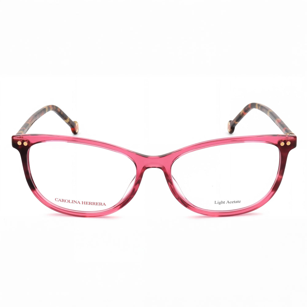 Carolina Herrera Modern Women's Burgundy Red Havana Light Acetate Non-Polarised Sunglasses 54mm