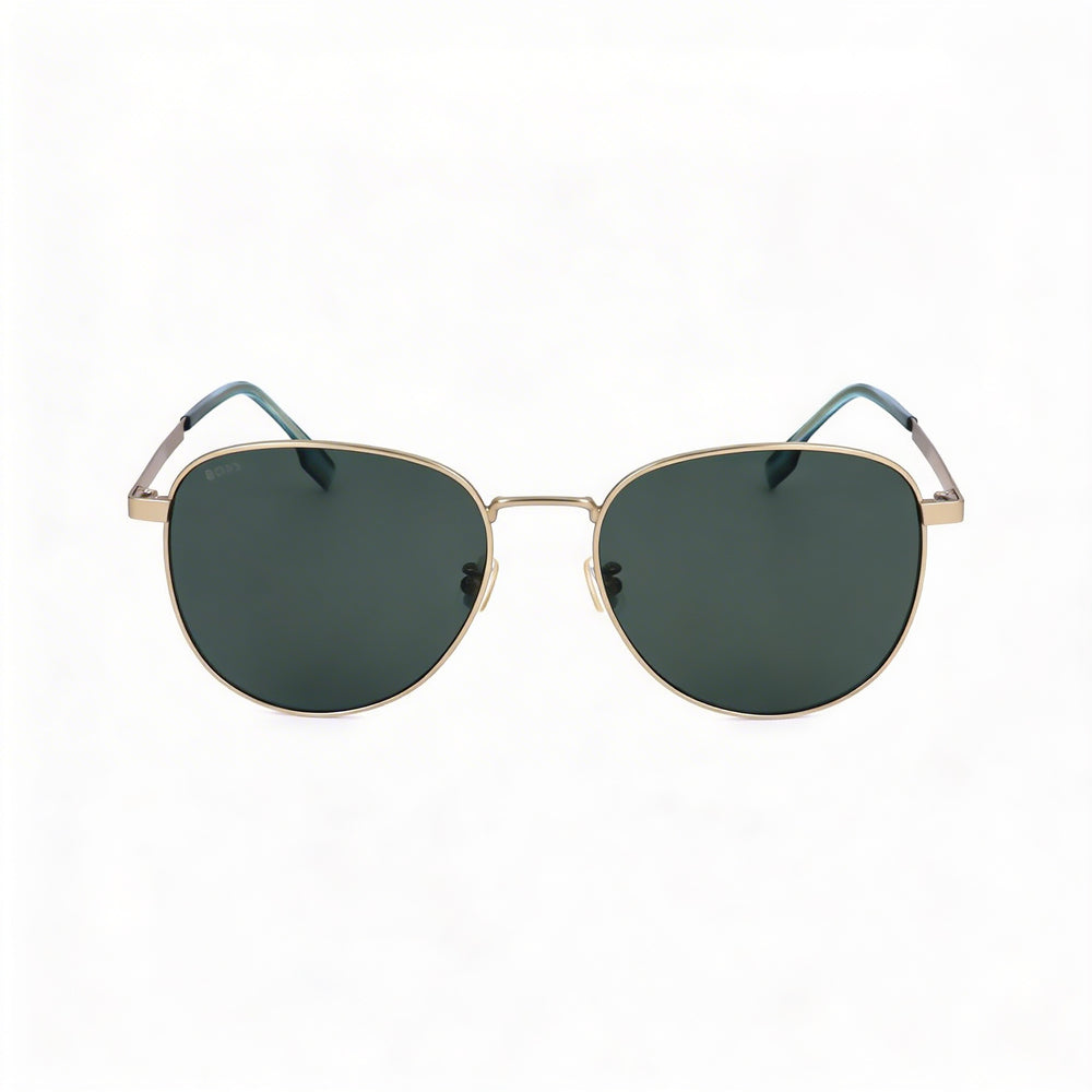 Hugo Boss Modern Women's Stainless Steel Frame Matte Gold UV Protection Sunglasses 57mm