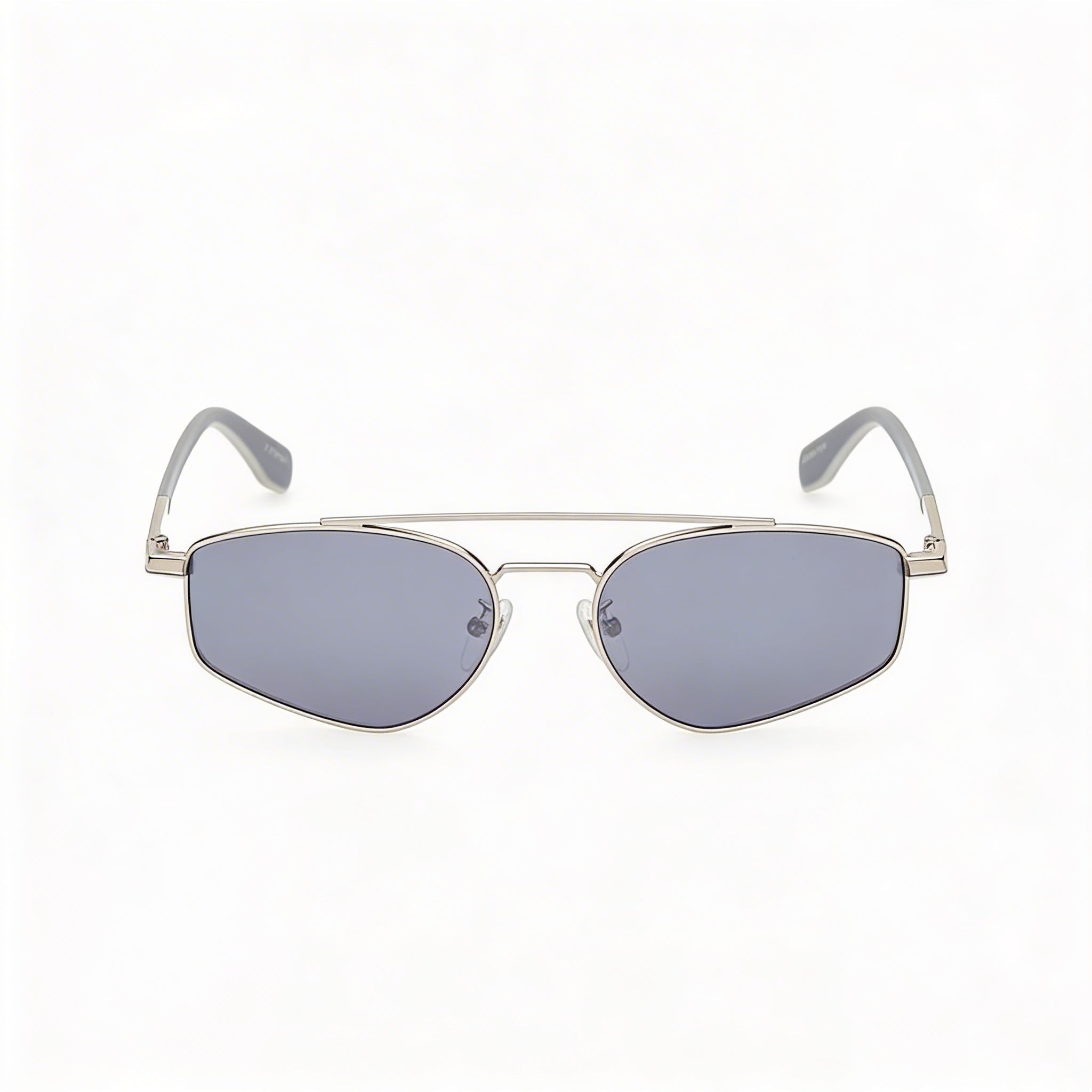 Gafas de sol Adidas unisex con montura de metal, montura de paladio brillante, lentes de espejo ahumado, 100 % protección UV 55-17-140, Photo 2
