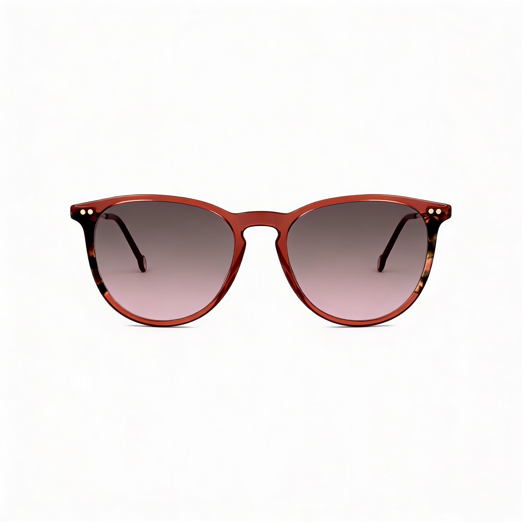 Carolina Herrera Modern Women's Havana Castle Light Acetate Non-Polarized Burgundy Havana Sunglasses 54mm, Photo 1