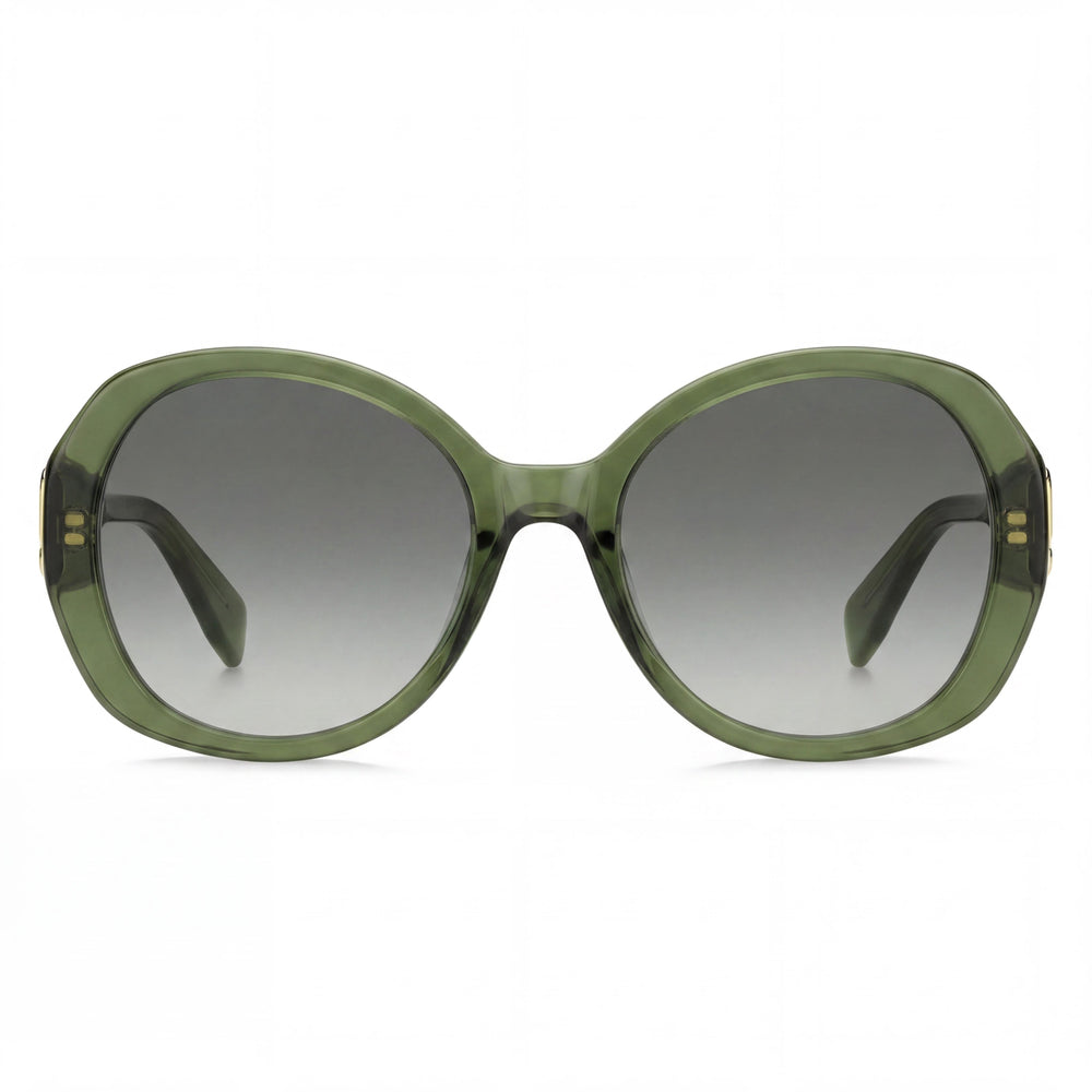 Gafas de sol Marc Jacobs Marc 763/S para mujer con montura de acetato verde, gris y azur, y lentes de policarbonato, 55-20-145