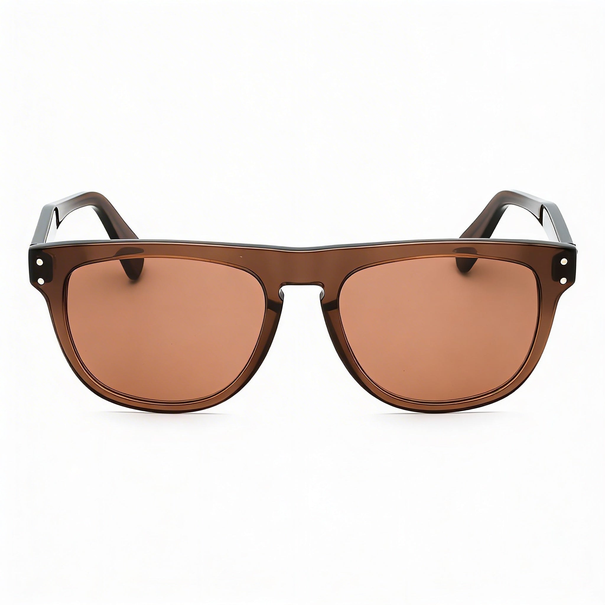 Gafas de sol de plástico transparente marrón para hombre Ferragamo Sf1111s, sin polarizar, protección UV, 55 mm, Photo 2