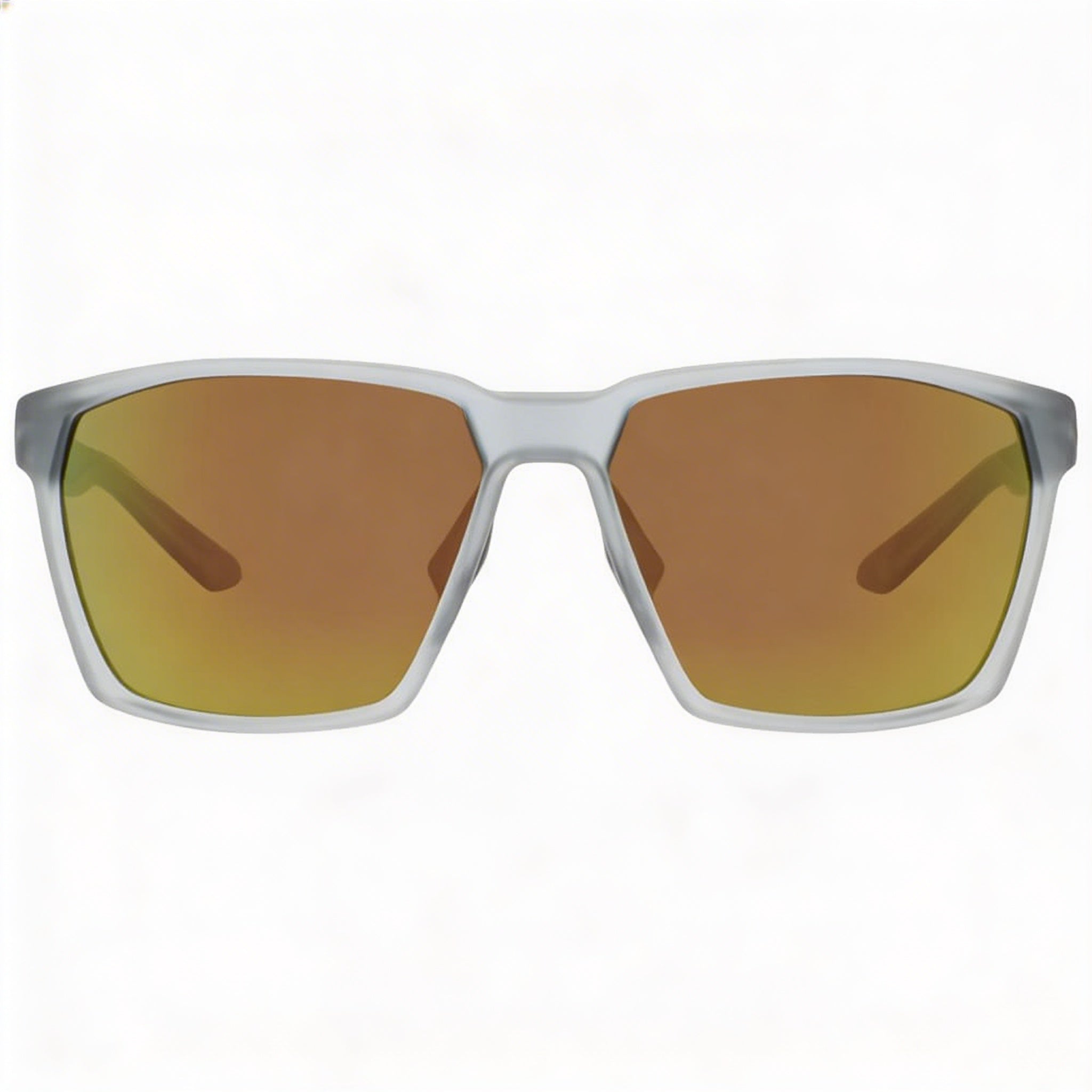 Gafas de sol de nailon unisex Nike Maverick, montura gris lobo mate marrón naranja, lentes UV no polarizadas de espejo marrón naranja de acetato de 60 mm, Photo 2