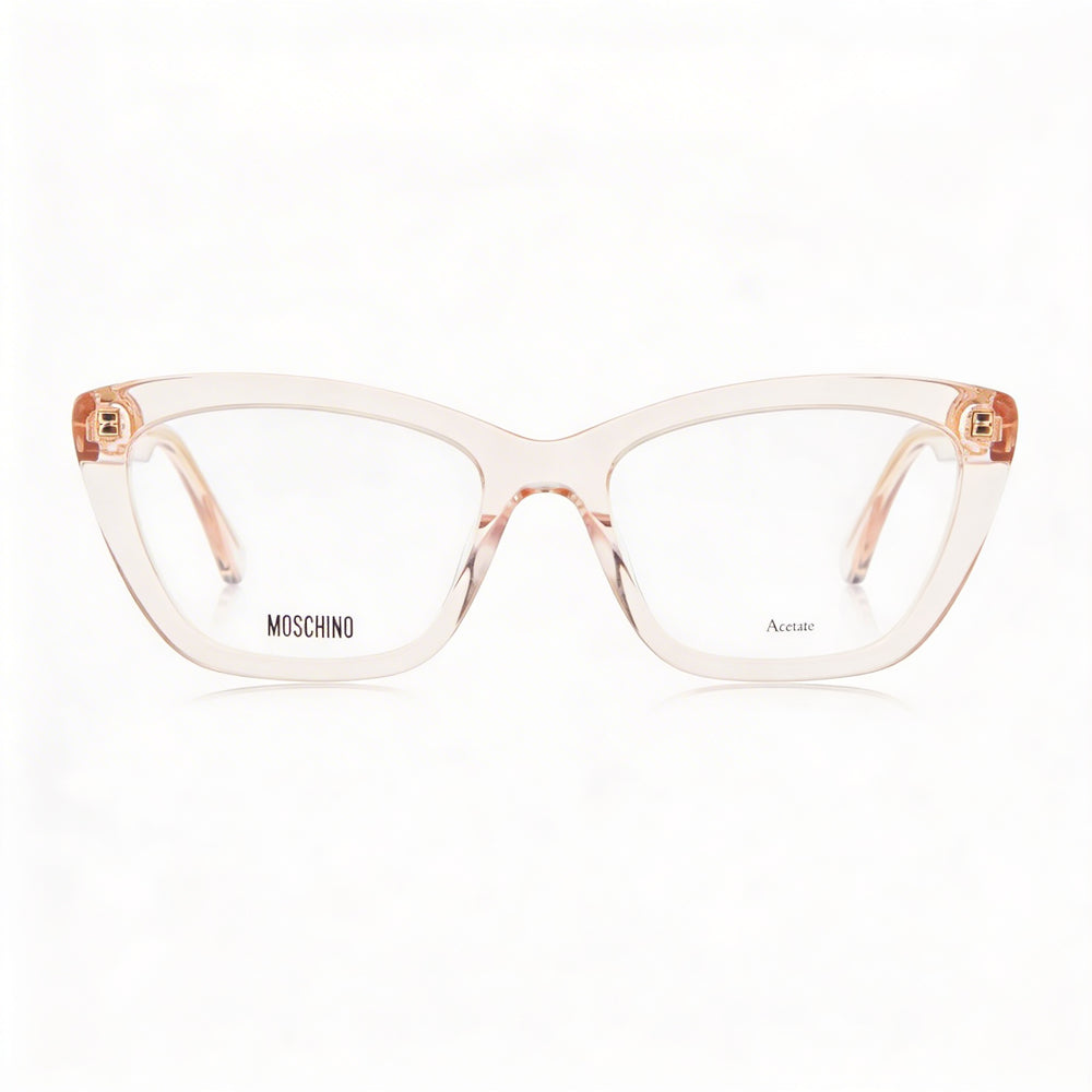 Gafas de sol Moschino Modern para mujer con montura de acetato nude y lentes de policarbonato, tamaño 52-17-140 mm