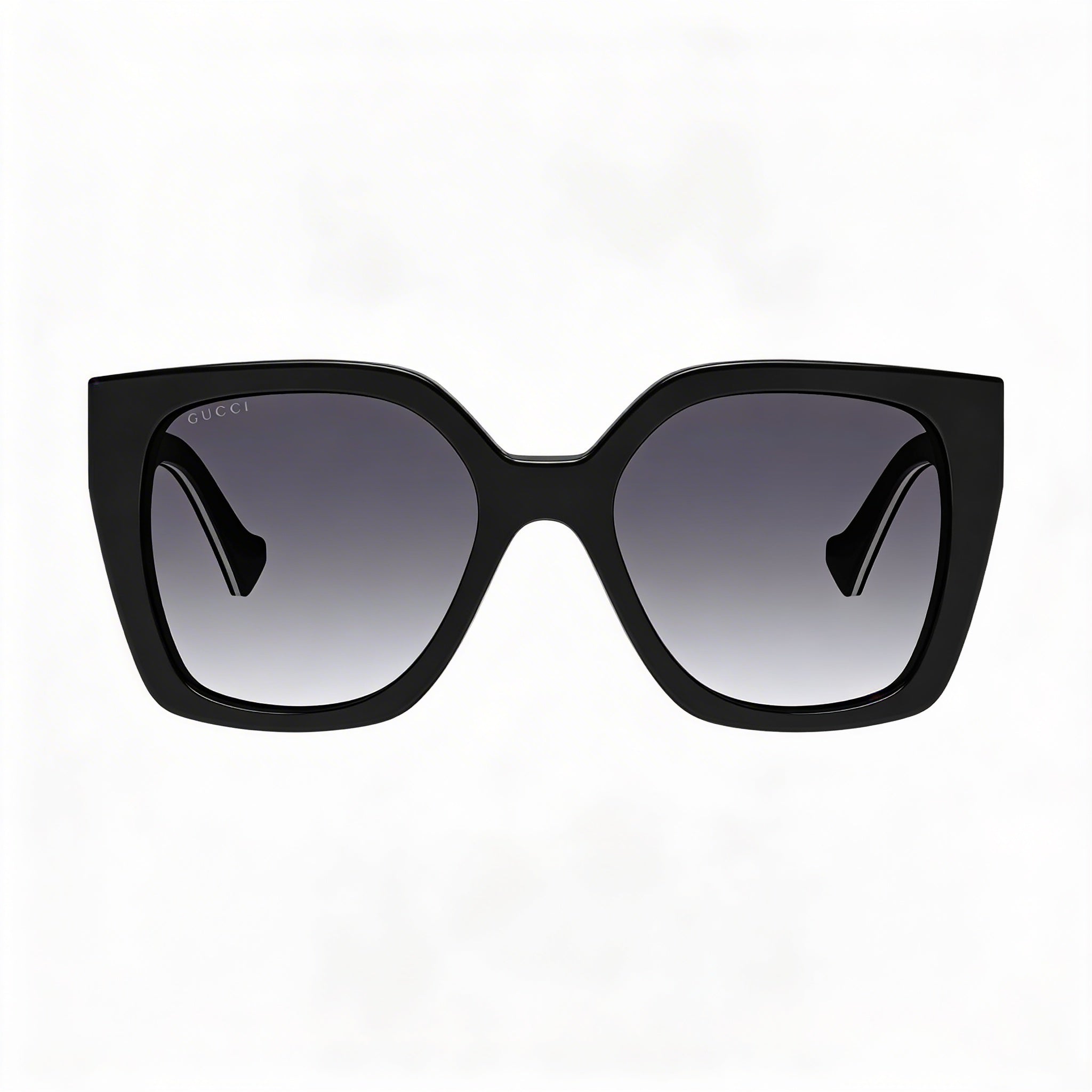 Gucci Gg1300s 004 Women's Recycled Acetate Square UV Protection Sunglasses Black Grey Shaded 55mm, Photo 2