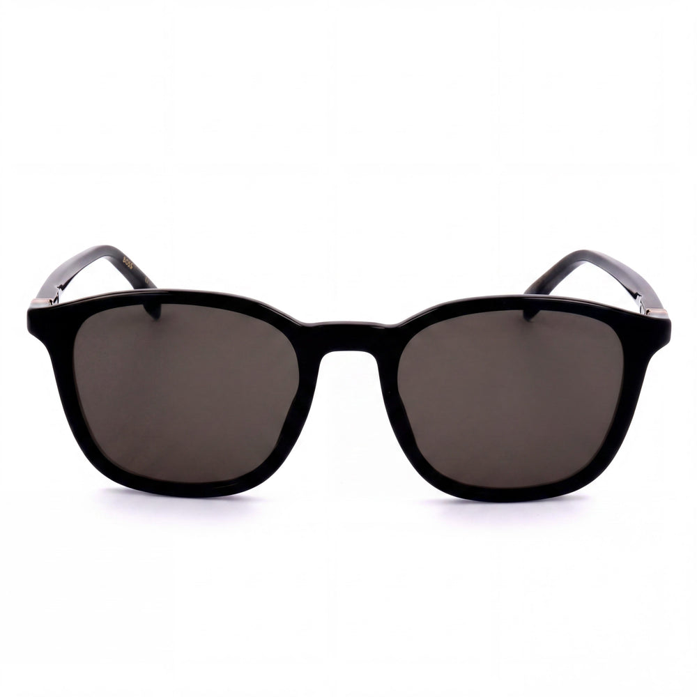 Gafas de sol unisex casuales Hugo Boss negras de acetato con protección UV de 52 mm