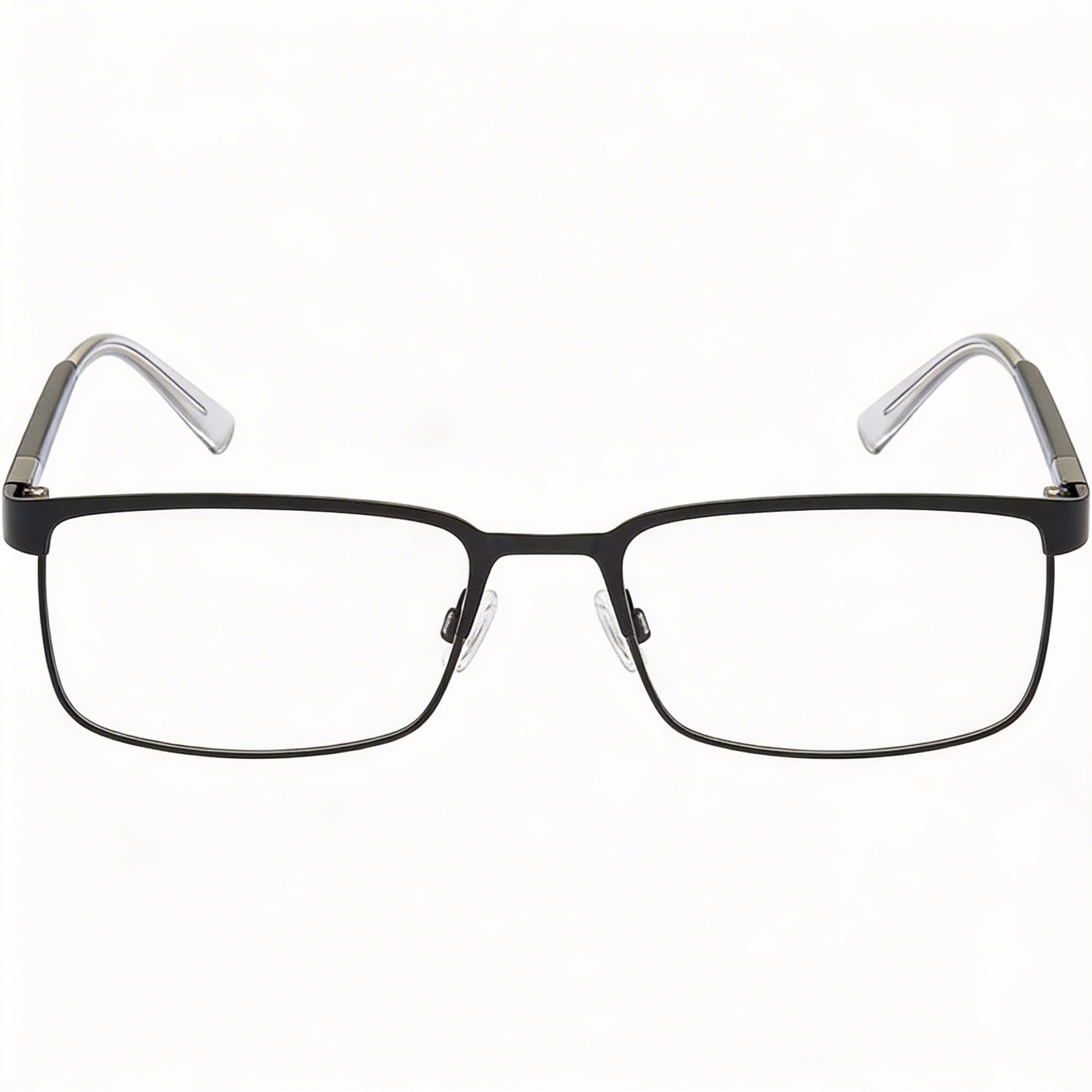 Gafas unisex Tommy Hilfiger Th 1235 con montura metálica rectangular, cristal negro mate, ancho de lente de 55 mm, Photo 2