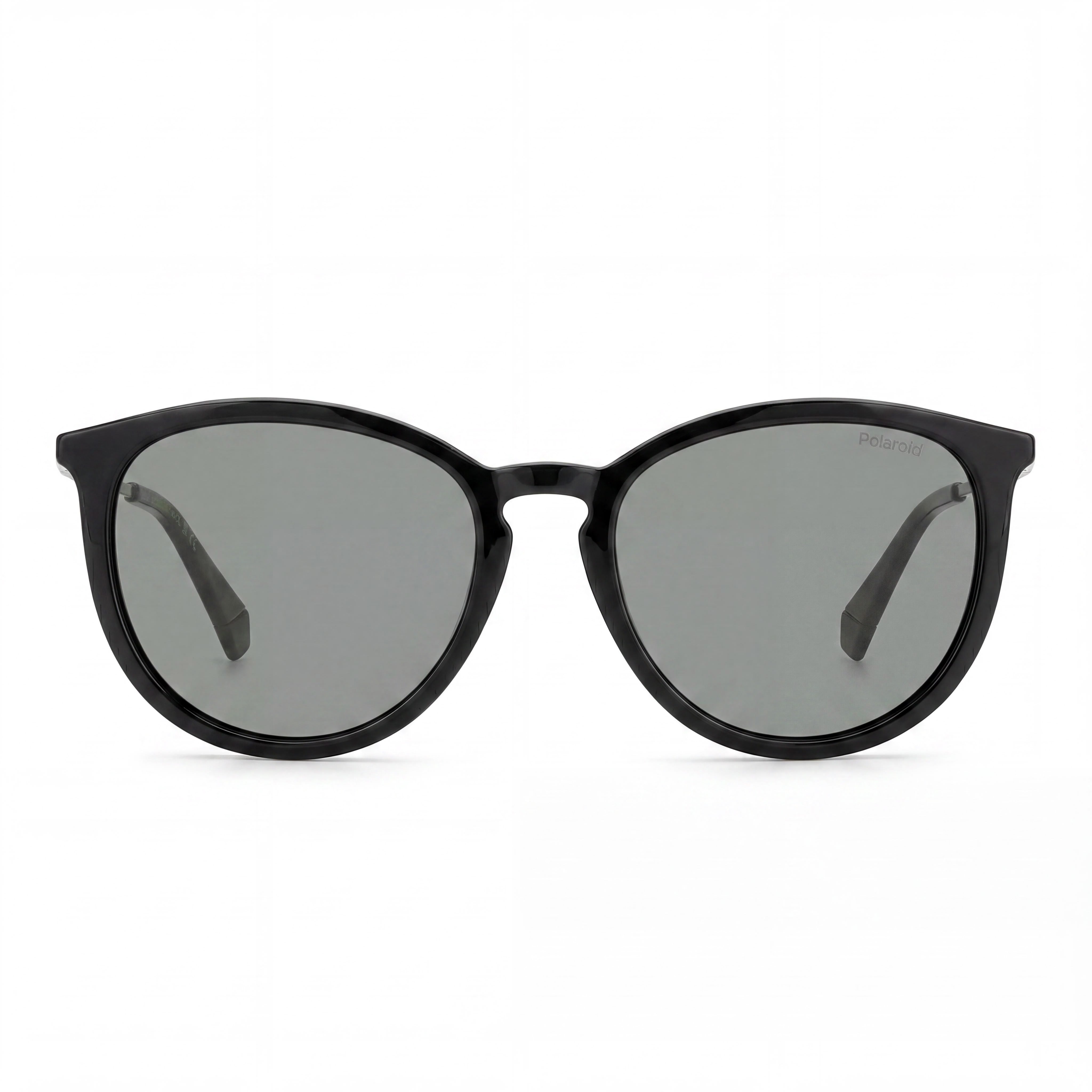 Polaroid Eyewear Modern PLD 4143/S/X Women's ECO CO-POLYESTER Black Grey UV Protected Sunglasses 53mm, Photo 2