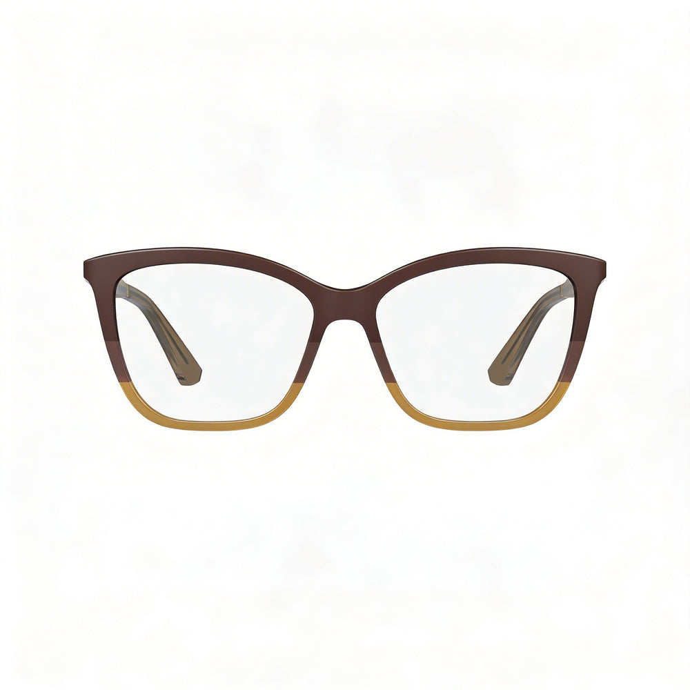 Calvin Klein CK23545 Gafas Unisex Cuadradas Marrón Oscuro, Acetato 53mm
