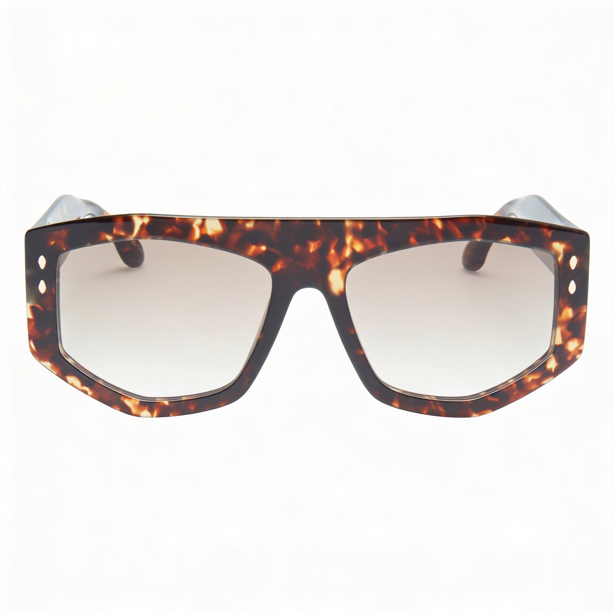 Isabel Marant Gafas de Sol de Acetato de Habana Modernas para Mujer con Montura de Acetato y Protección UV400 No Polarizada 56mm, Photo 2
