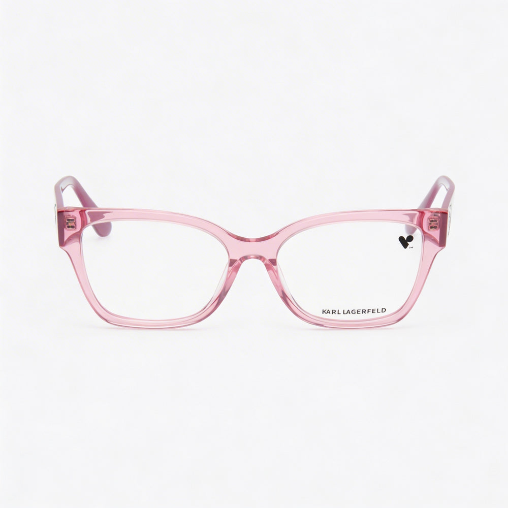 Gafas de sol Karl Lagerfeld informales de mujer con montura de acetato color fresa y lentes de policarbonato no polarizadas de 54 mm