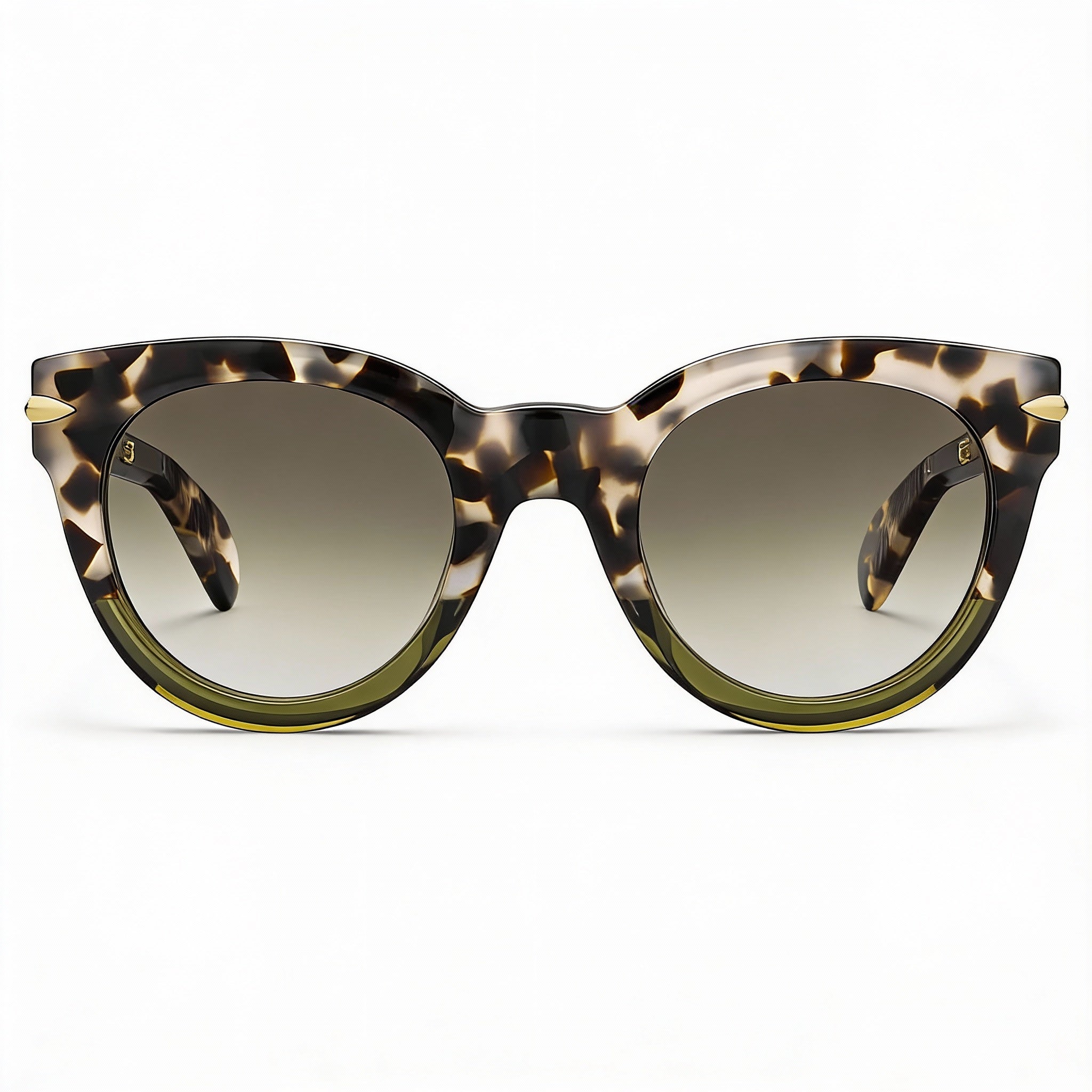 rag & bone Rnb 1015/S Women's Metal Sunglasses with Gray Bksptd Frame, Green Shaded Non-Polarized UV Protection Lenses (50mm), Photo 1