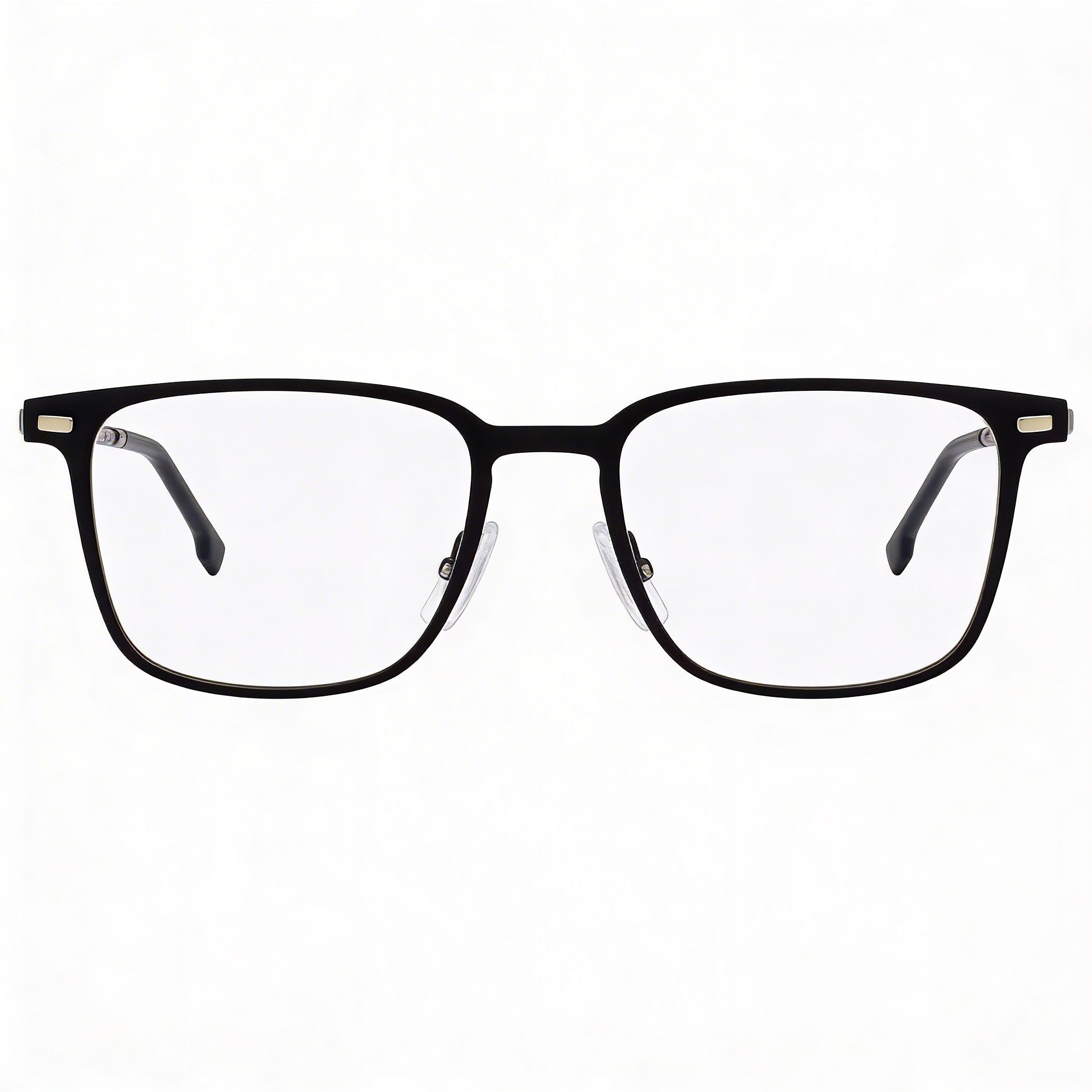 Hugo Boss Boss 1021 Men's Eyeglasses with Metal Frame in Matte Black finish, featuring a 52mm Lens Width., Photo 2