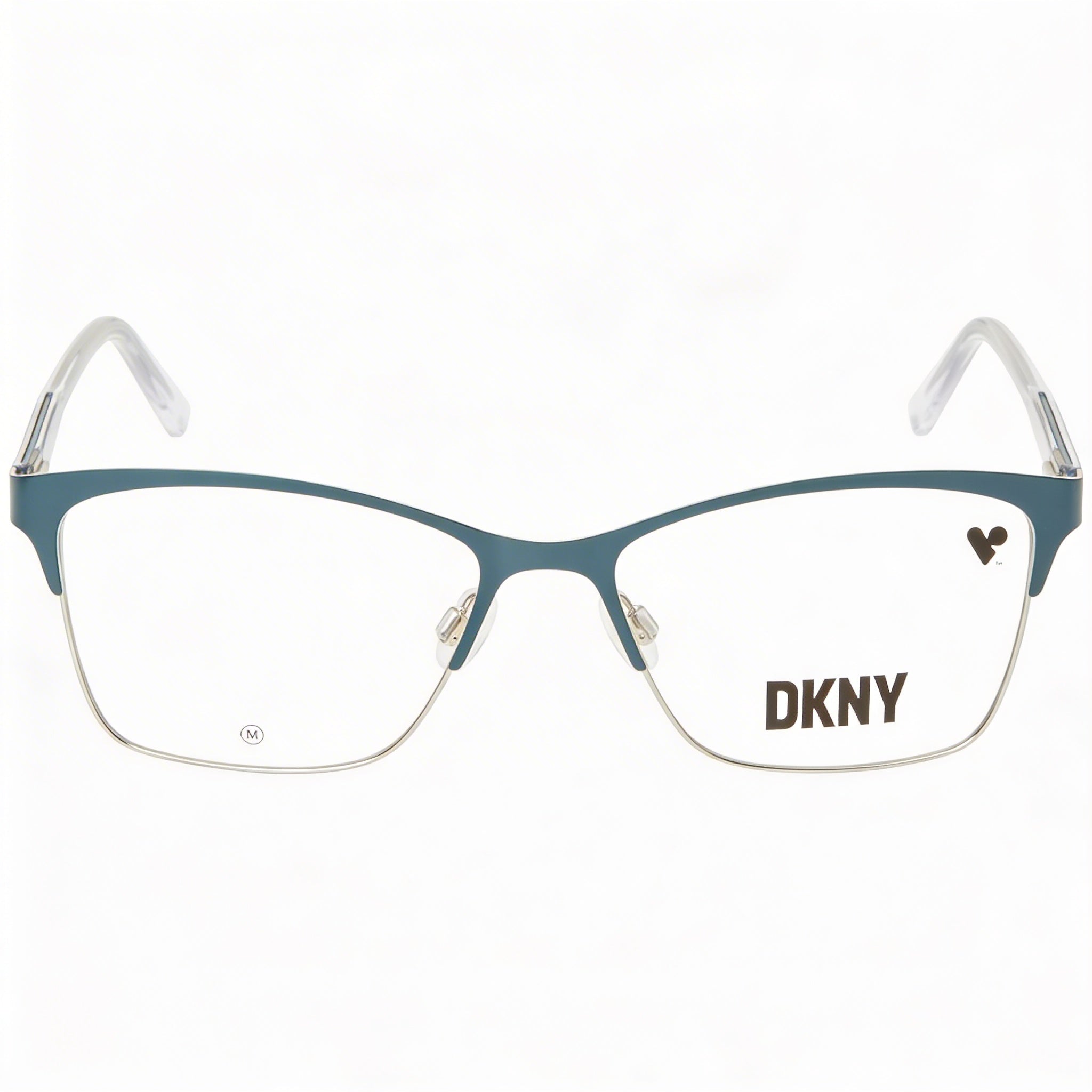 DKNY Dk3008 Unisex Metallo Frame Polycarbonate Lens Teal Silver Non-Polarized Basic UV Protection Sunglasses 53mm, Photo 2