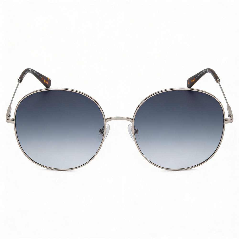Salvatore Ferragamo Classic Women's Silver Metal Frame 60mm Gradient Smoke UV Protection Non-Polarized Sunglasses
