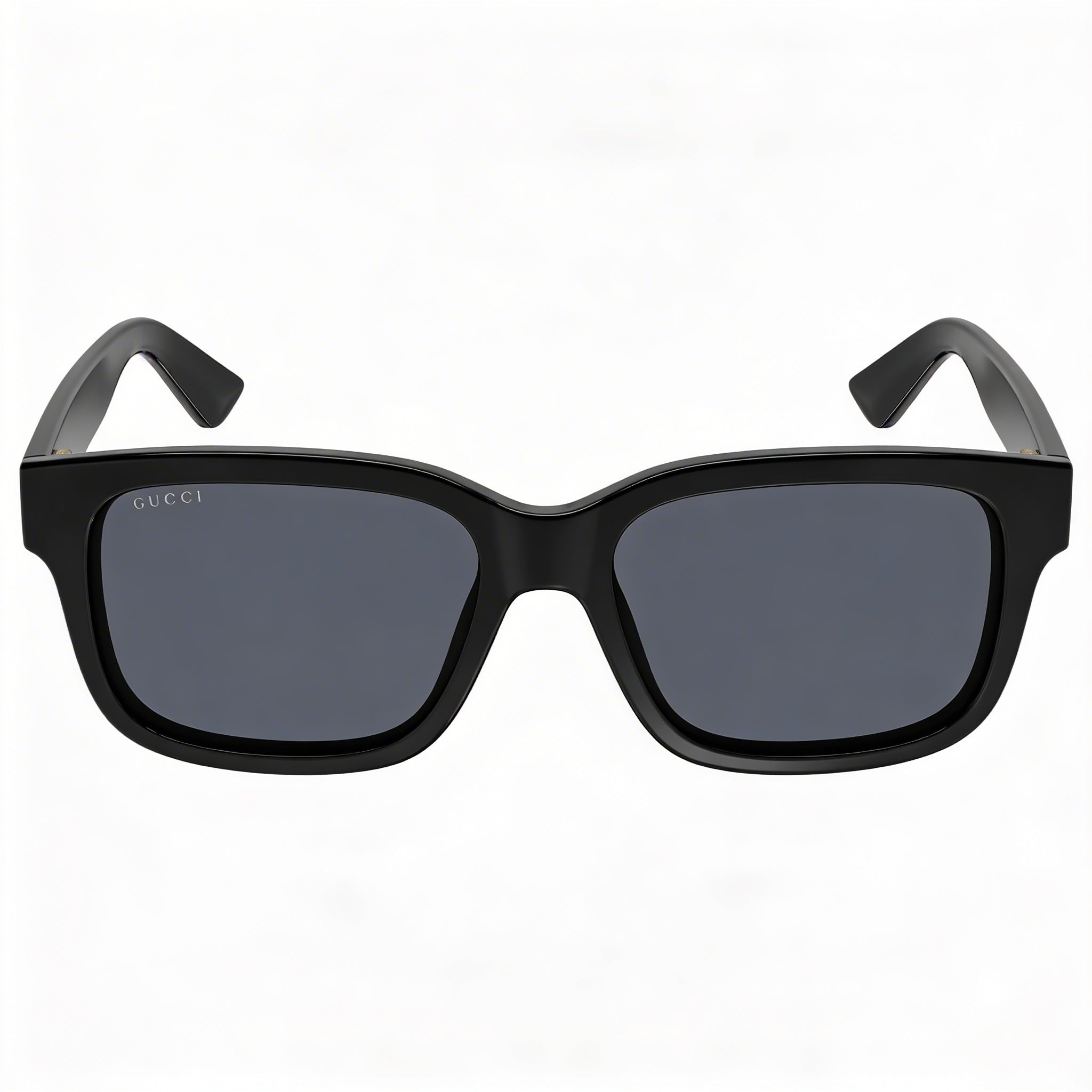 Gucci Gg1583s-001 Men's Full Rim Rectangle Plastic Black Grey Gray Non-Polarized Sunglasses 56-18-145, Photo 2