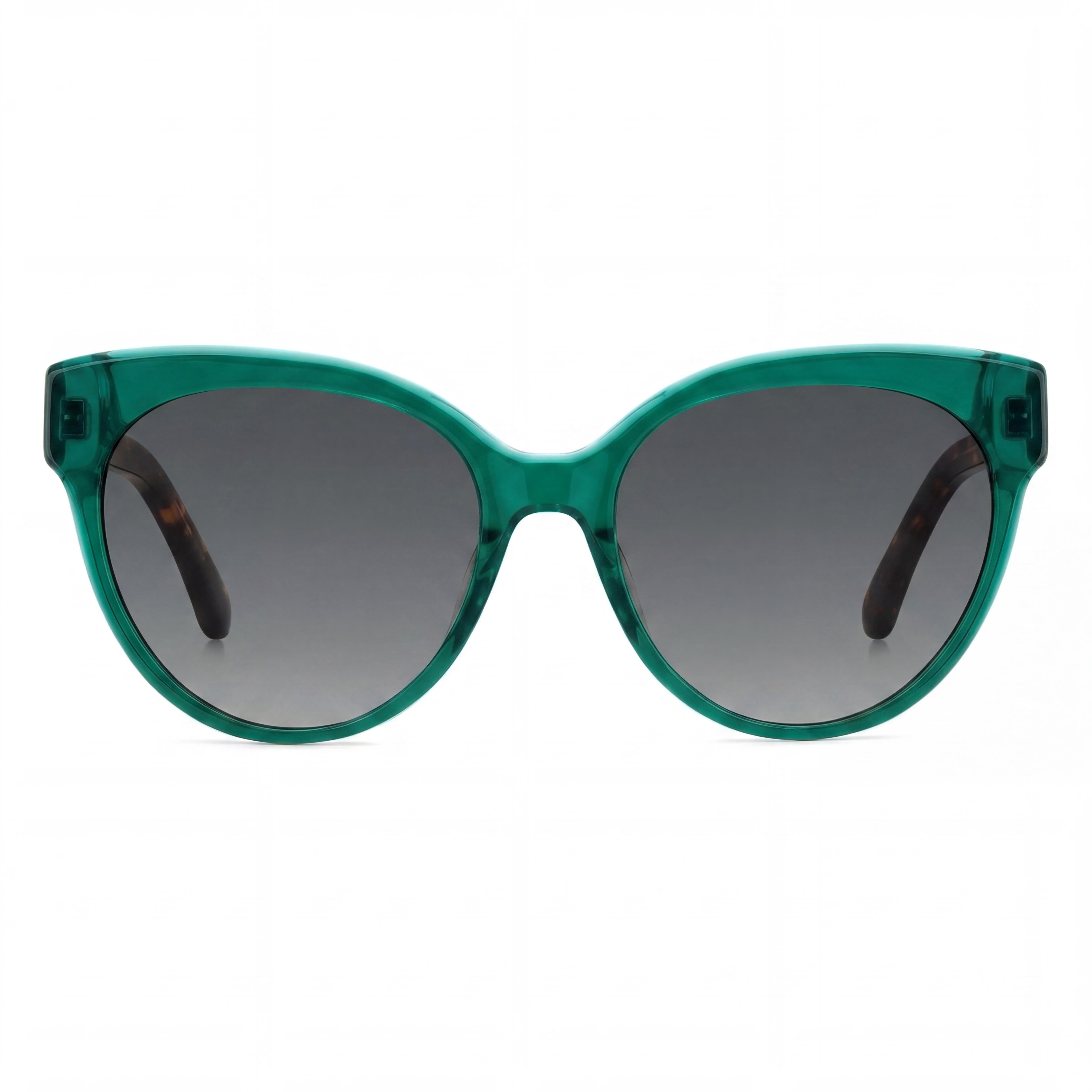 kate spade new york Aubriella/G/S Classic Women’s Green Grey Shaded Plastic Frame UV Protection Sunglasses 55mm, Photo 2