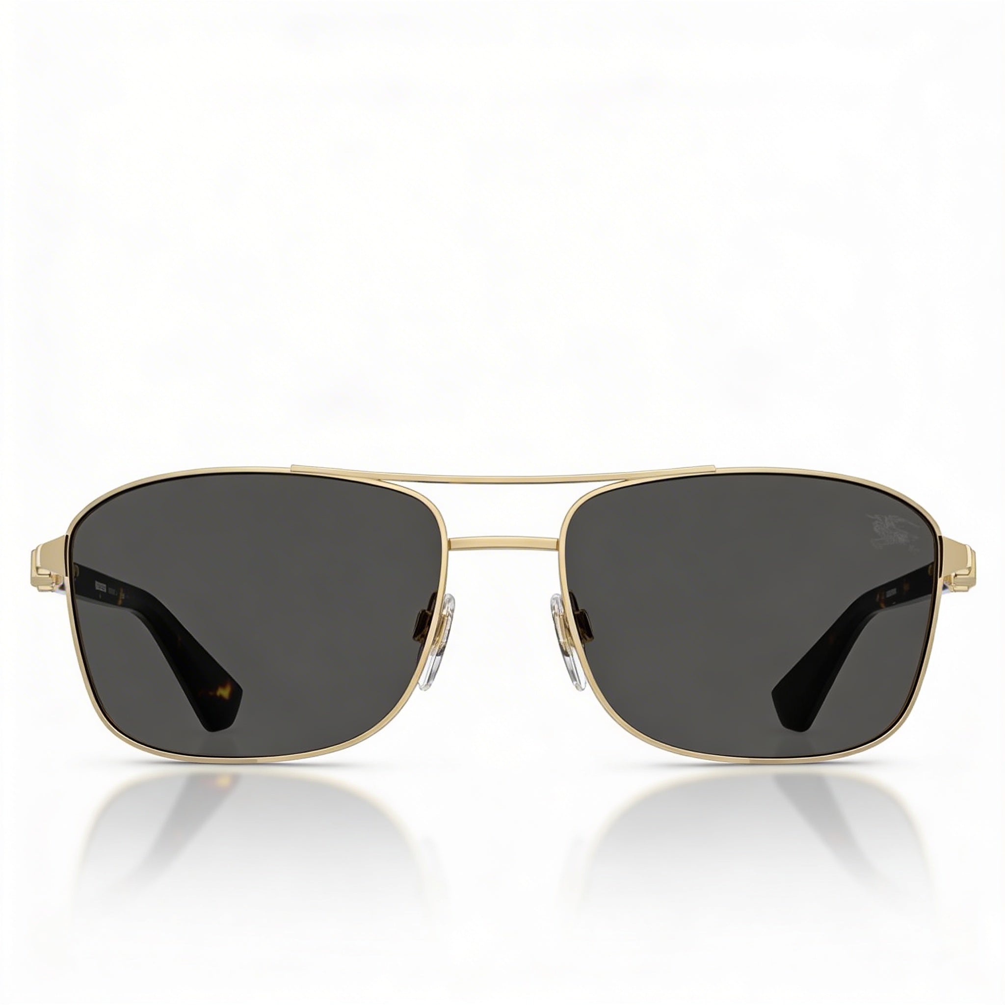 BURBERRY Classic Unisex Metal Gold Dark Grey Non- Polycarbonate Light Gold Lens 60mm, Photo 2