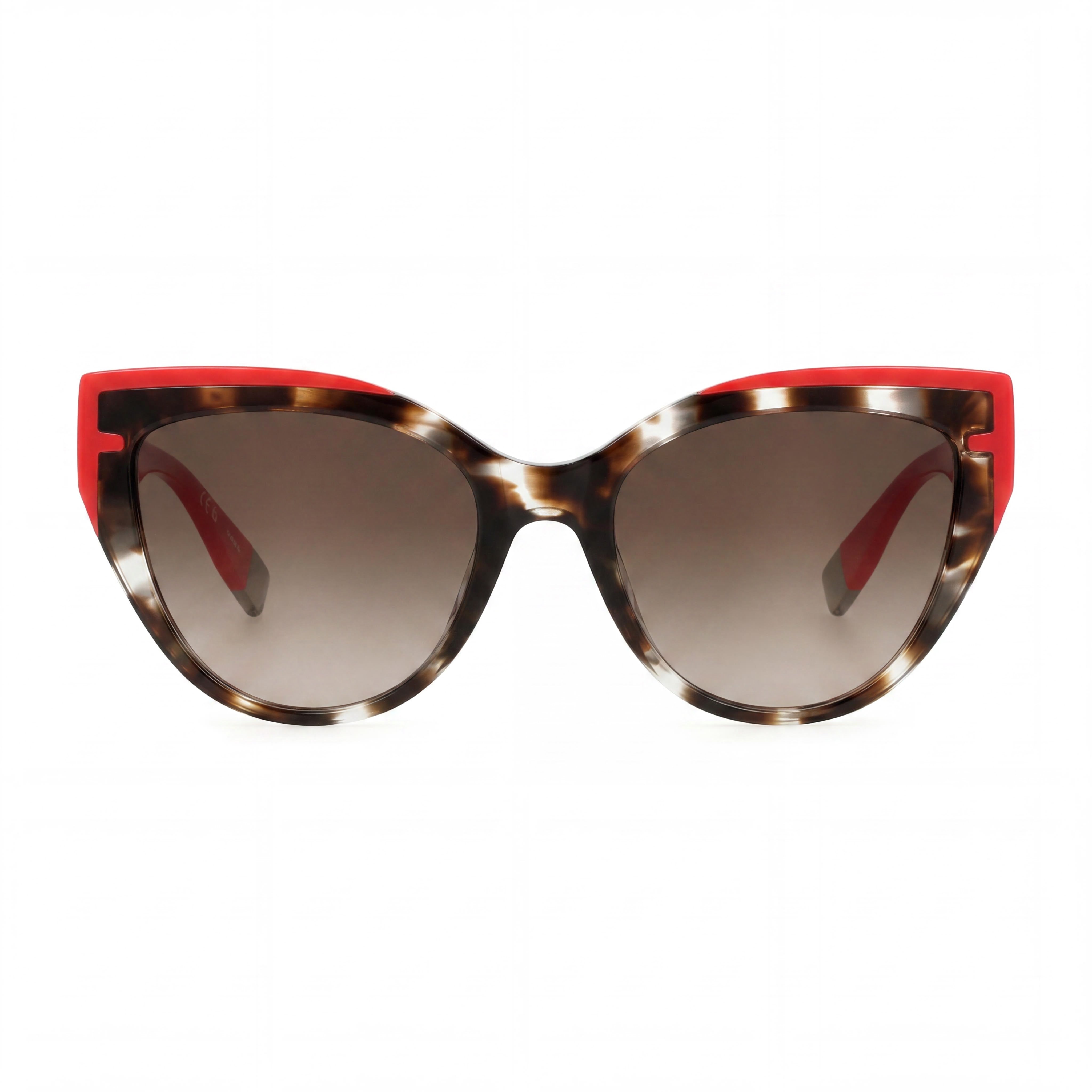Furla Sfu694 Women's Brown Grey Havana Plastic UV Protection Sunglasses 55mm, Photo 2