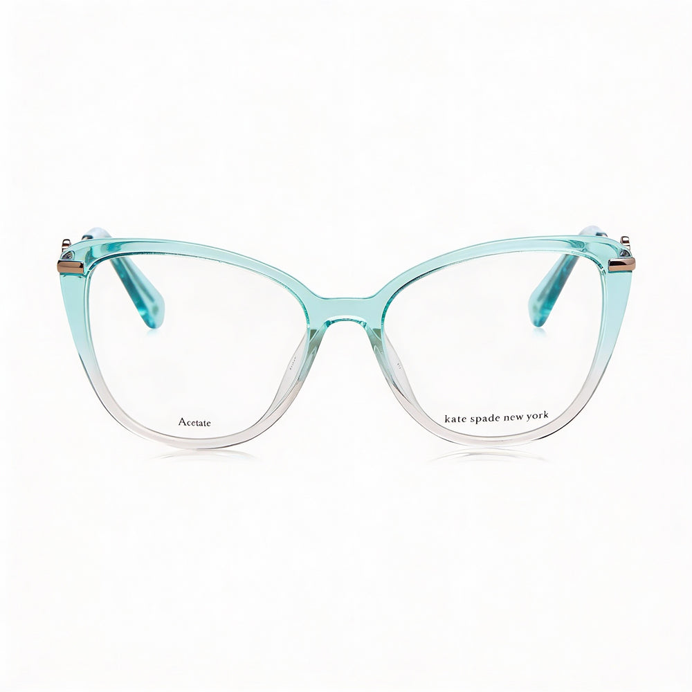 Gafas de sol FLAVIA de Kate Spade New York para mujer, de acetato, con lentes verde-rosa, ancho de lente de 51 mm, ancho de puente de 16 mm y longitud de patilla de 140 mm.