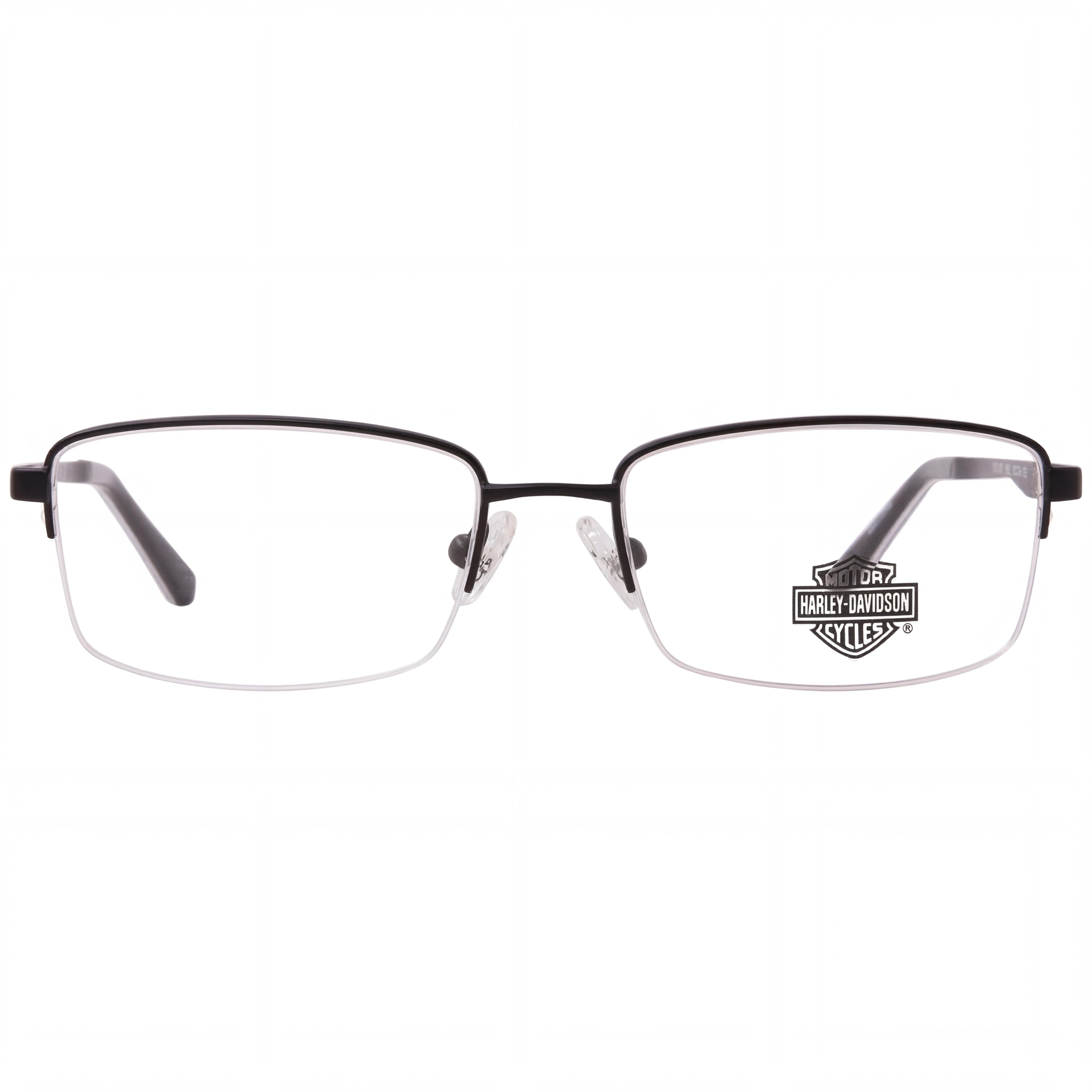 Harley-Davidson Hd0149t Gafas de hombre de montura completa rectangulares de metal negro mate con cristales transparentes 50-16-135mm, Photo 2