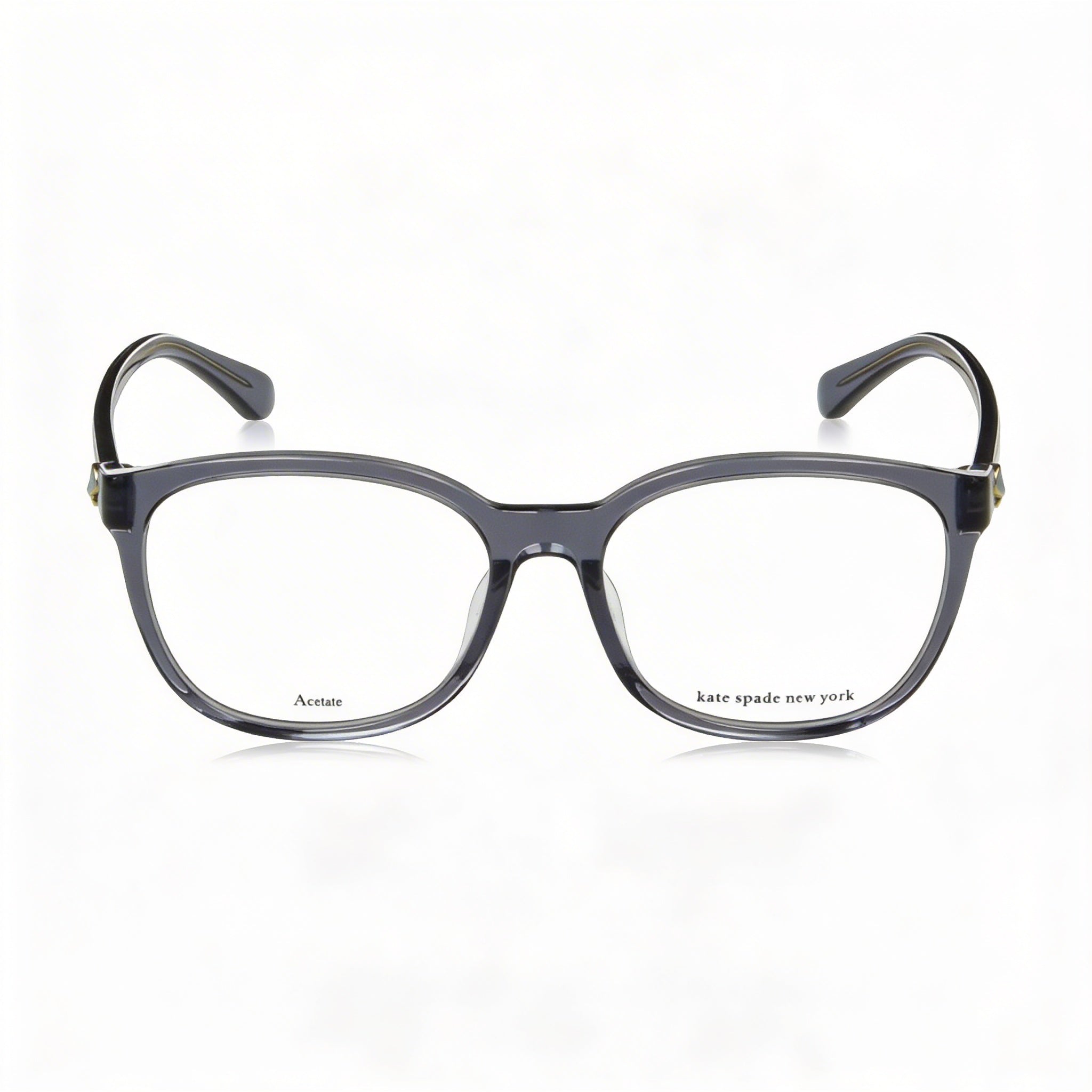 kate spade new york Fashion Glasses Women's Black Plastic Frame Clear Polycarbonate Lenses 52-16-140mm, Photo 1