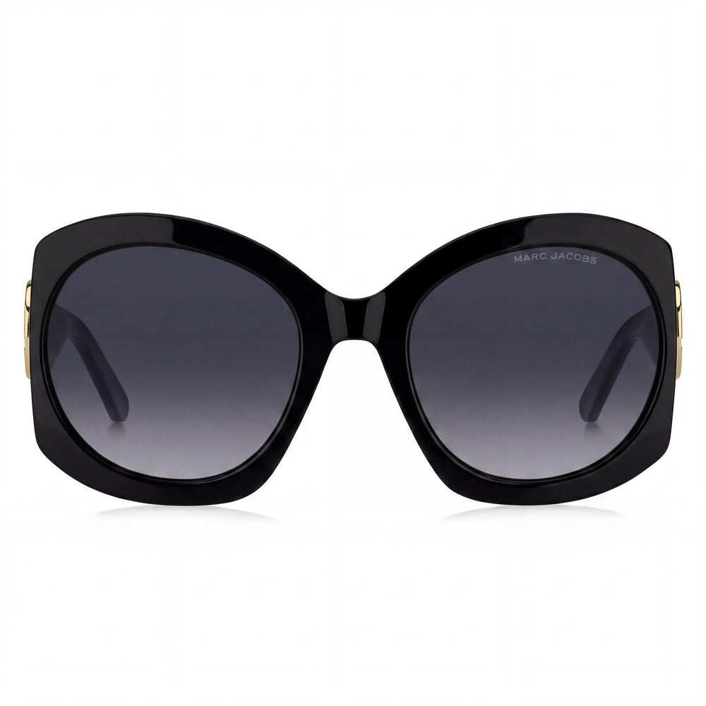 Marc Jacobs MARC 722/S Women's Casual Acetate Black Dark Grey Shaded Gradient UV Sunglasses 56mm
