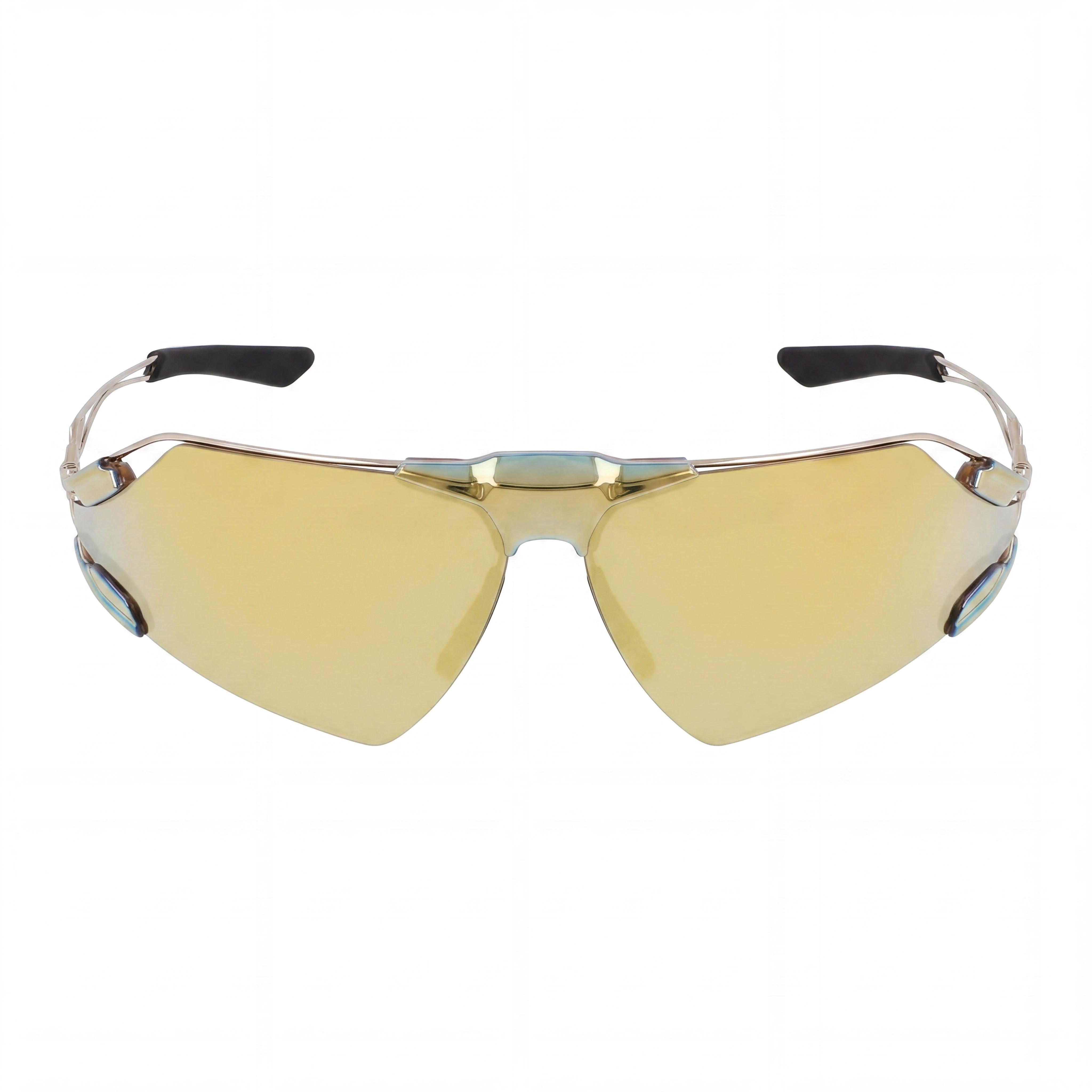 Nike NIKE ZEUS EDGE EV24030 Men’s Titanium Gold / Gold Mirror Sporty Sunglasses 76mm, Photo 2