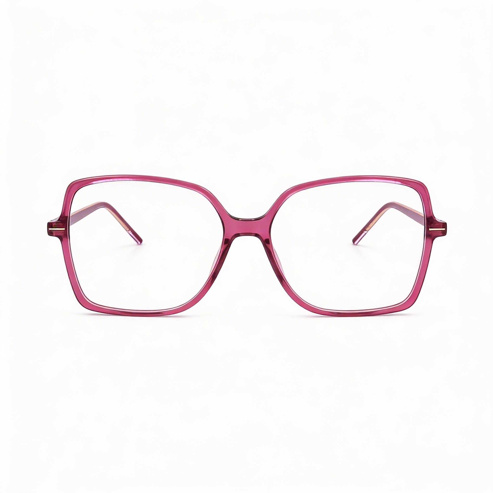 Gafas Hugo Boss Casual para mujer con montura de acetato ligero y lentes transparentes no polarizadas 55-15-140 mm, Photo 2