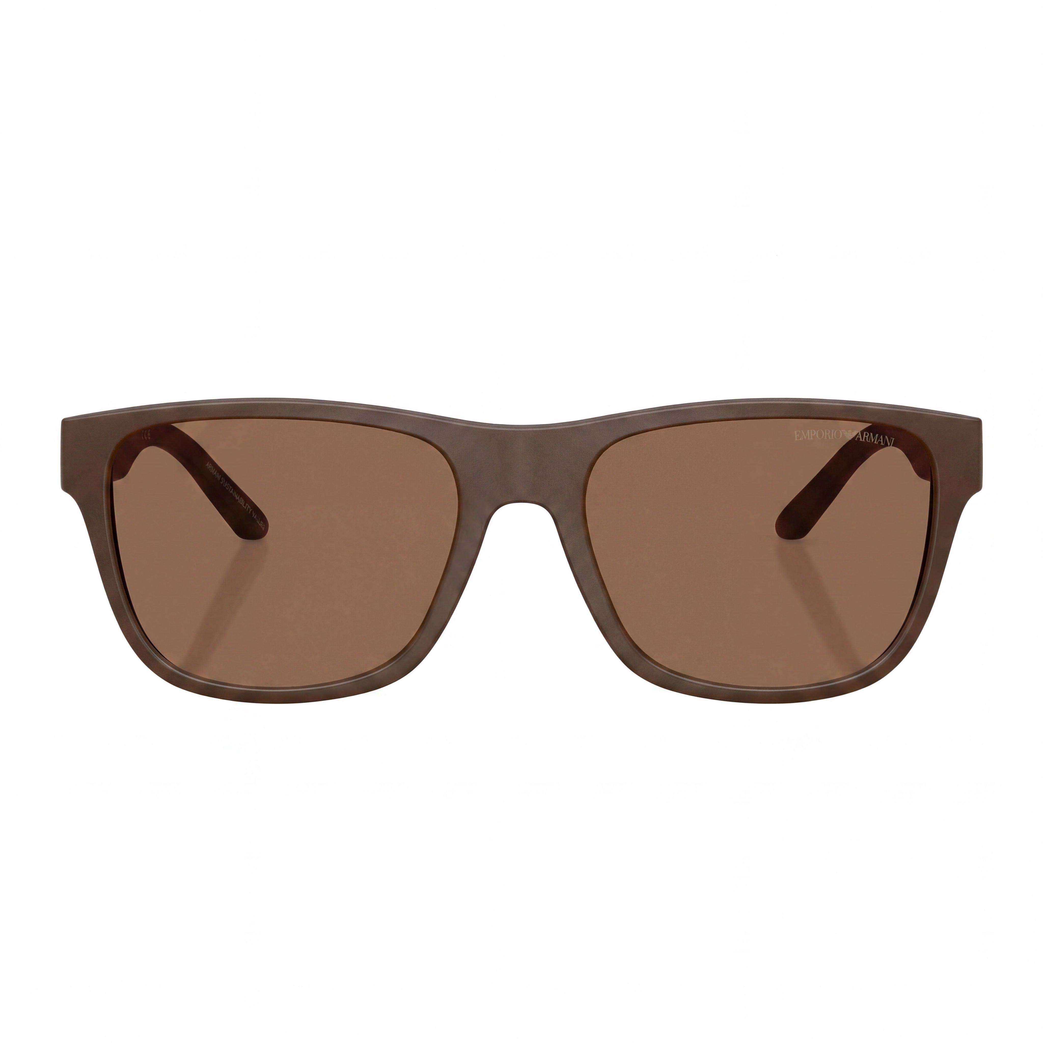 Emporio Armani Ea4243 Women's Matte Brown Dark Brown Plastic Frame Sunglasses with Plastic Lenses 56mm, Photo 2