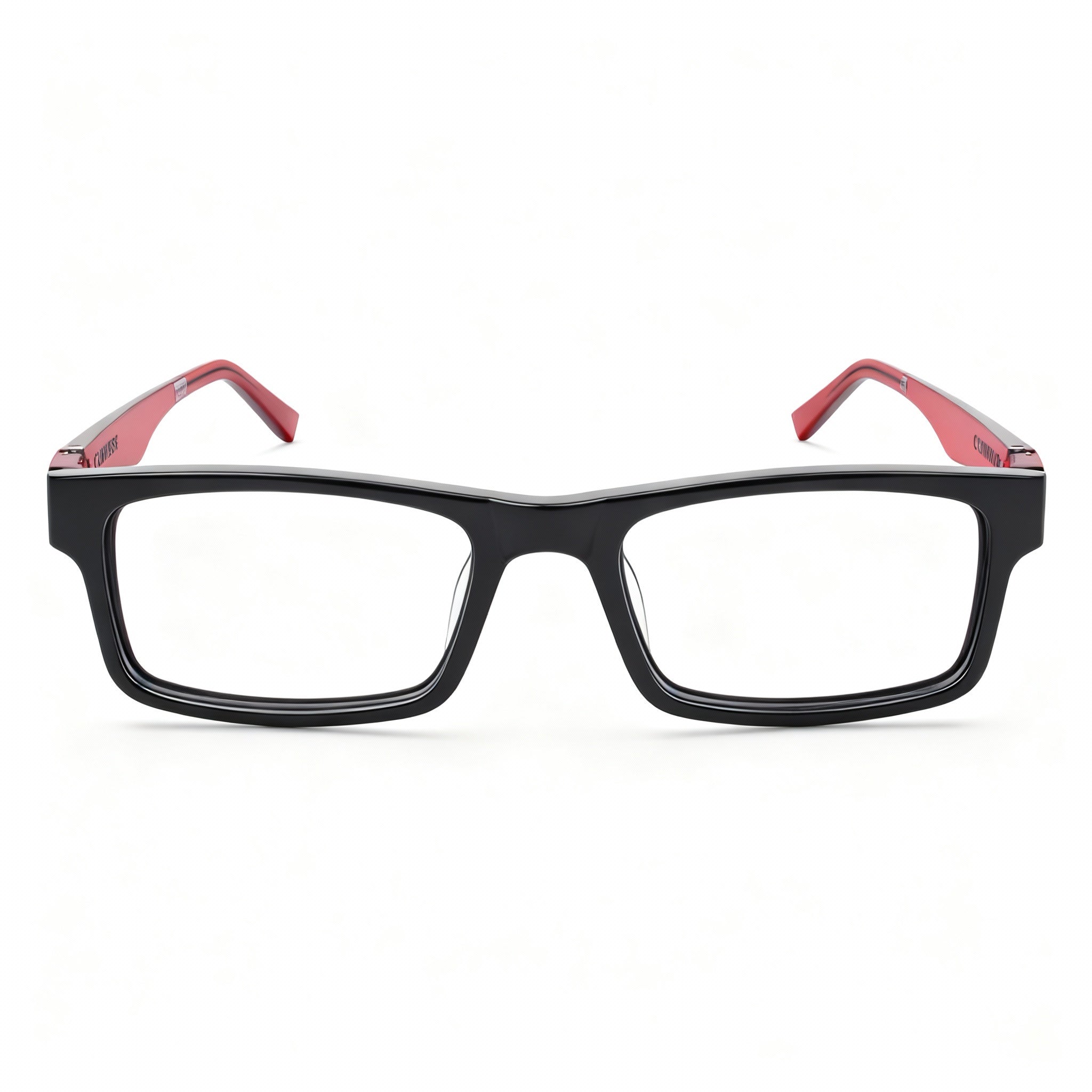 CONVERSE ALL STAR Unisex Rectangle Eyeglasses, Multicoloured Plastic Frame, Non-Polarized, 20-140