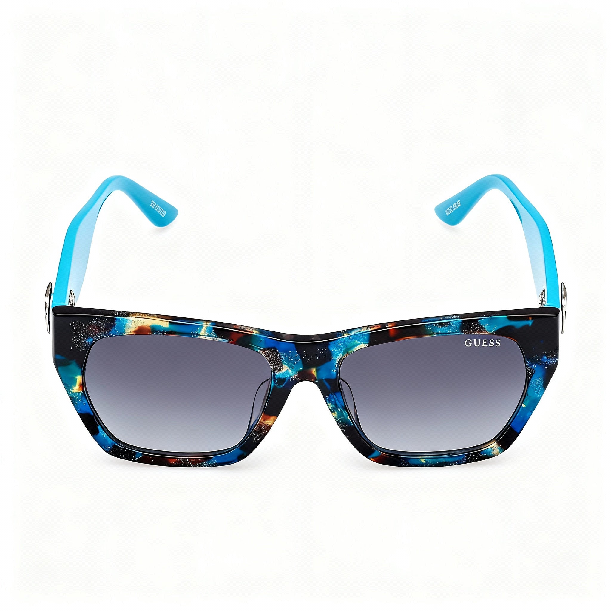 GUESS GU00203-H Women's Turquoise Havana Acetate Sunglasses Gradient Green Non-Polarized 56-18-140