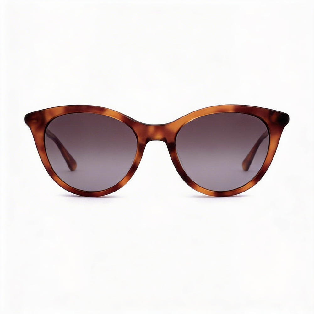 Kate Spade New York Janalynn/S - Gafas de sol de acetato Havana para mujer, diseño de ojo de gato, lentes marrones degradadas, protección UV, 51 mm