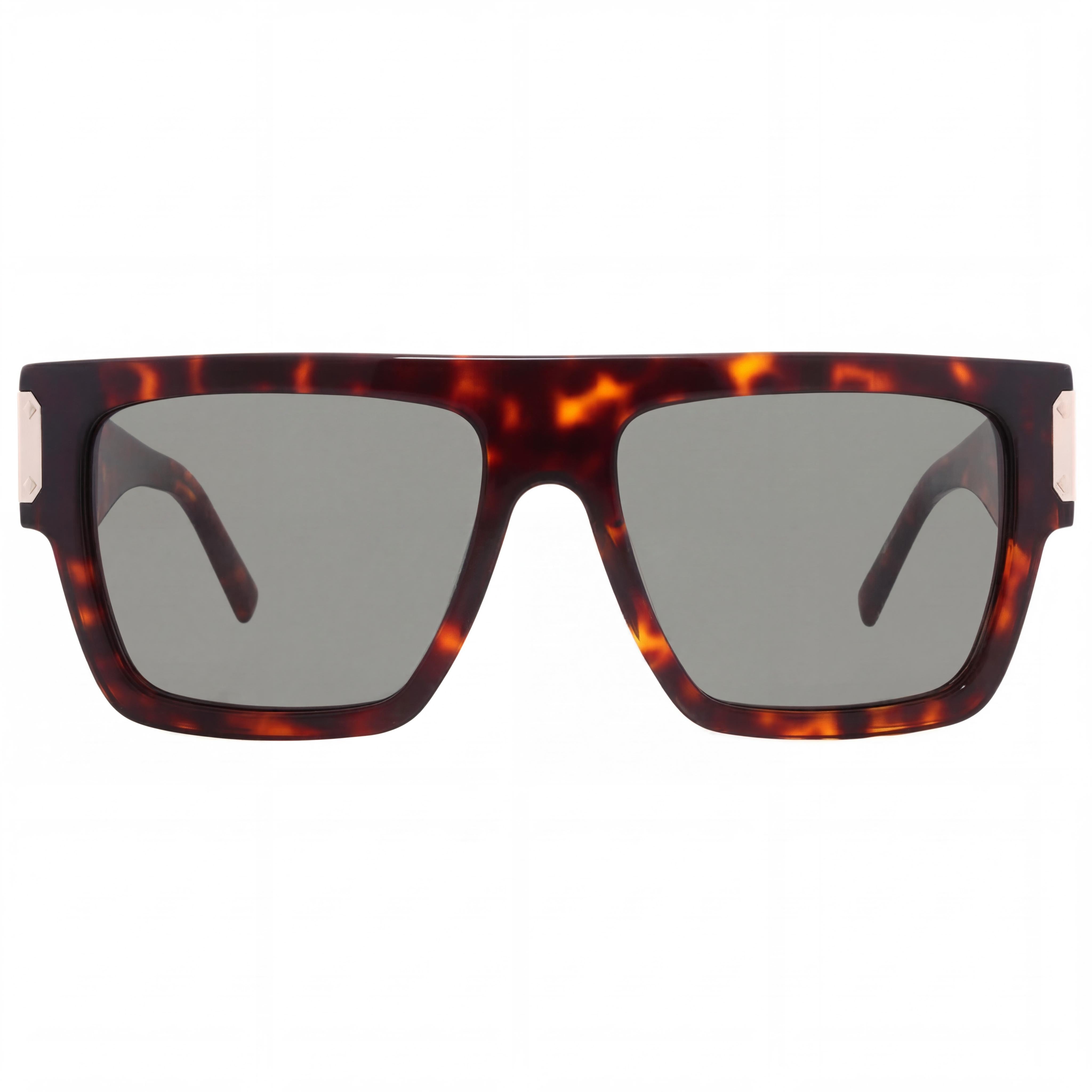 MCM Wayfarers Unisex Dark Havana Acetate Green Lens Sunglasses 55mm, Photo 2