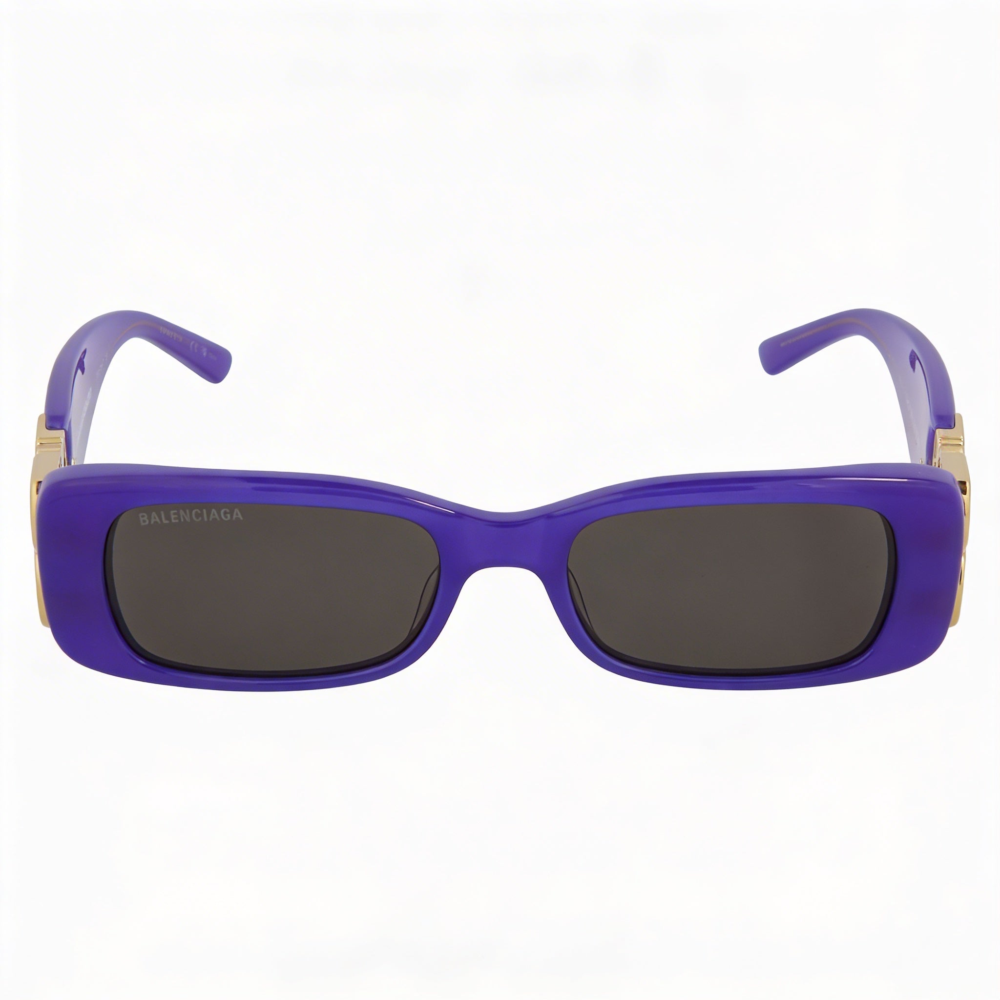 Balenciaga Square/Rectangle Women's Plastic Prescription Optical Frames Violet Gold Grey 51mm, Photo 2