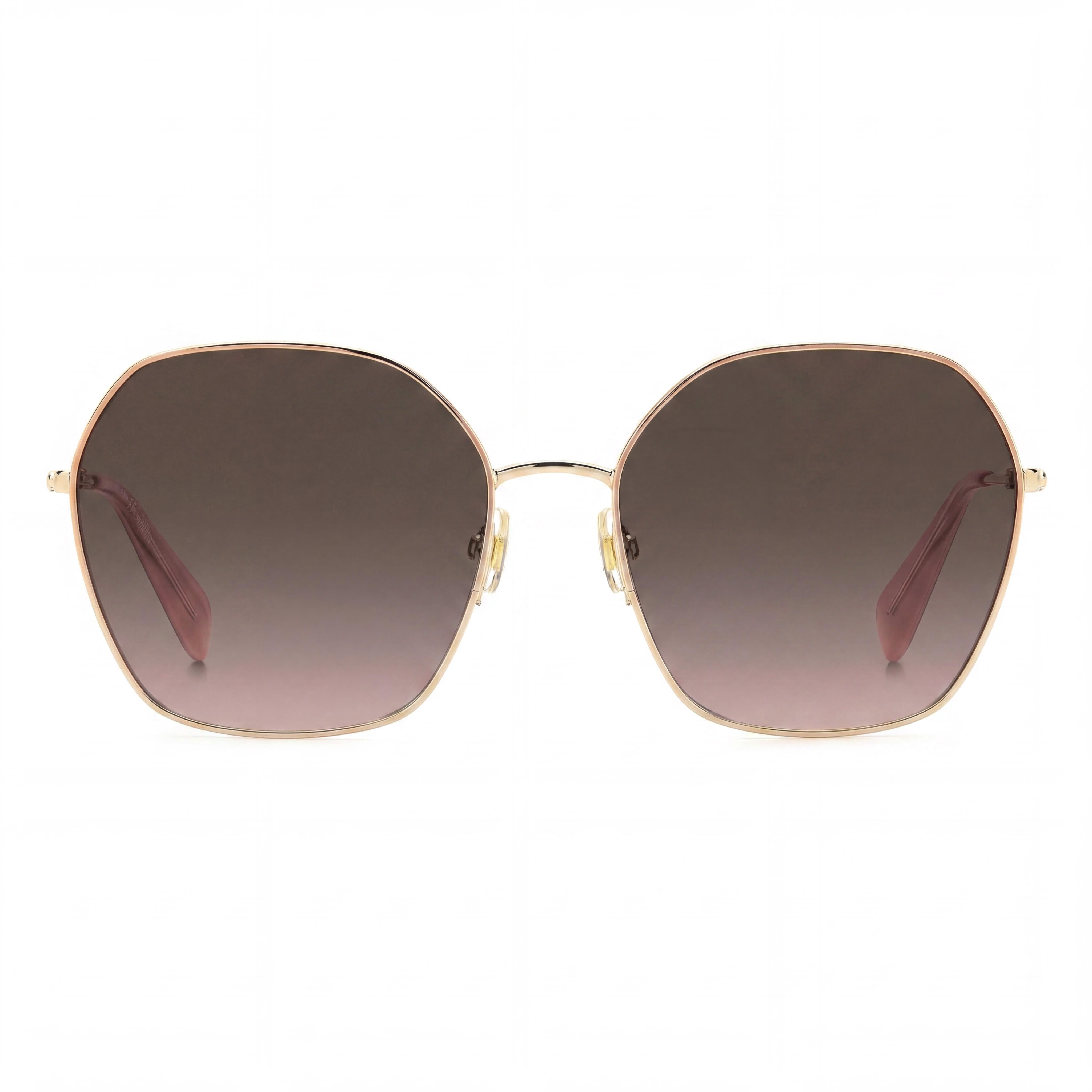 kate spade new york Casual Women's Stainless Steel Rose Gold Brown Shaded Gradient Non-Polarized UV 400 Sunglasses 57mm, Photo 2