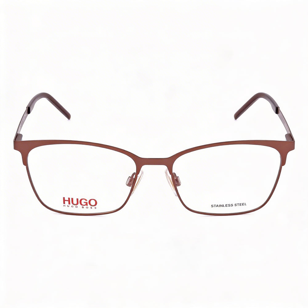 Gafas de mujer BOSS HG 1083 ojo de gato de aleación de acero marrón mate de 54 mm