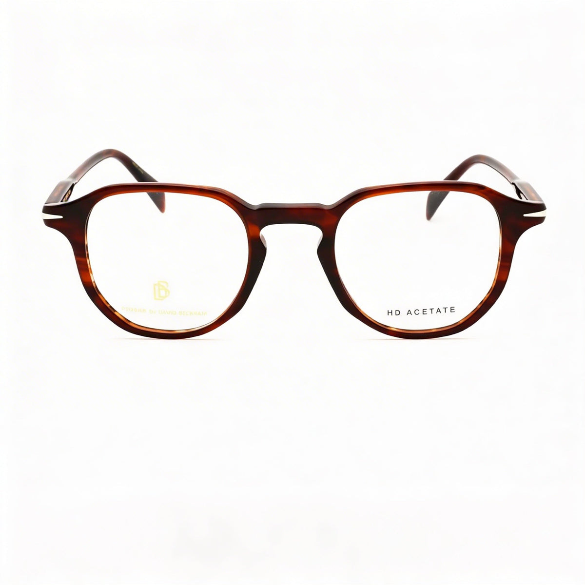 David Beckham DB 1140 Brown Horn Rectangle Eyeglasses for Men, Acetate, Photo 2