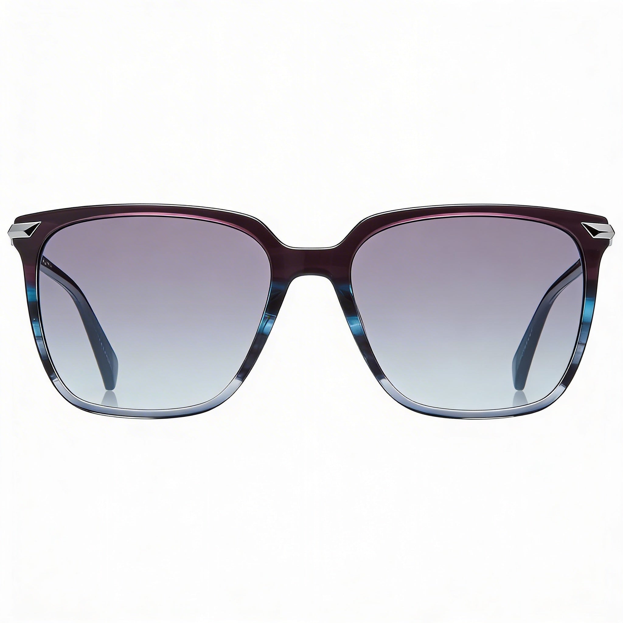Rag & Bone Modern Women's Blueviolhorn Acetate Square Sunglasses 55mm, Photo 2