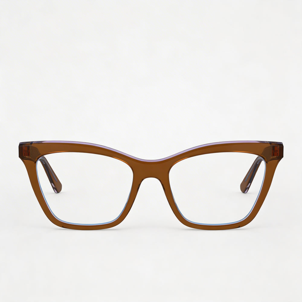 Gafas ópticas Calvin Klein Modern para mujer, con montura de acetato en Marrón Azur y 52 mm de ancho de lente