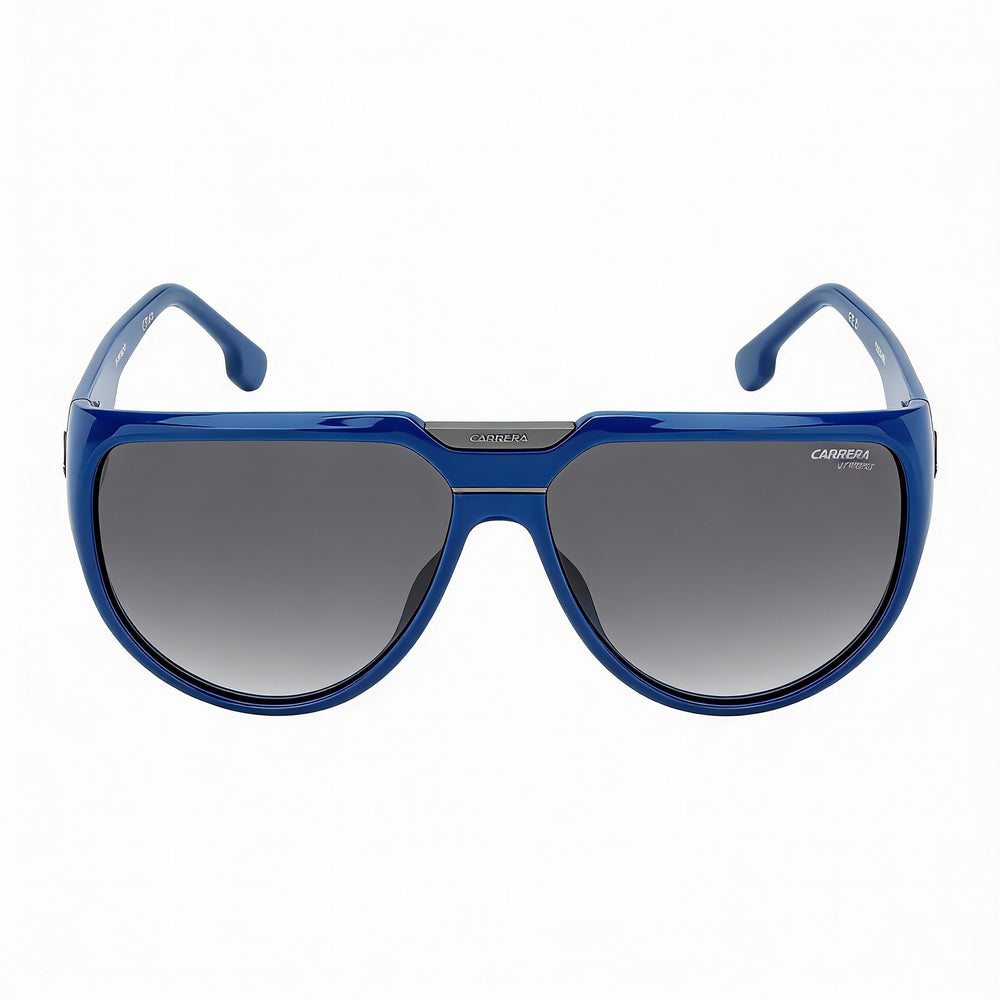 Carrera Contemporary Unisex Blue Grey Shaded Injection Propionate UV Protection Non-Polarized Sunglasses 62mm