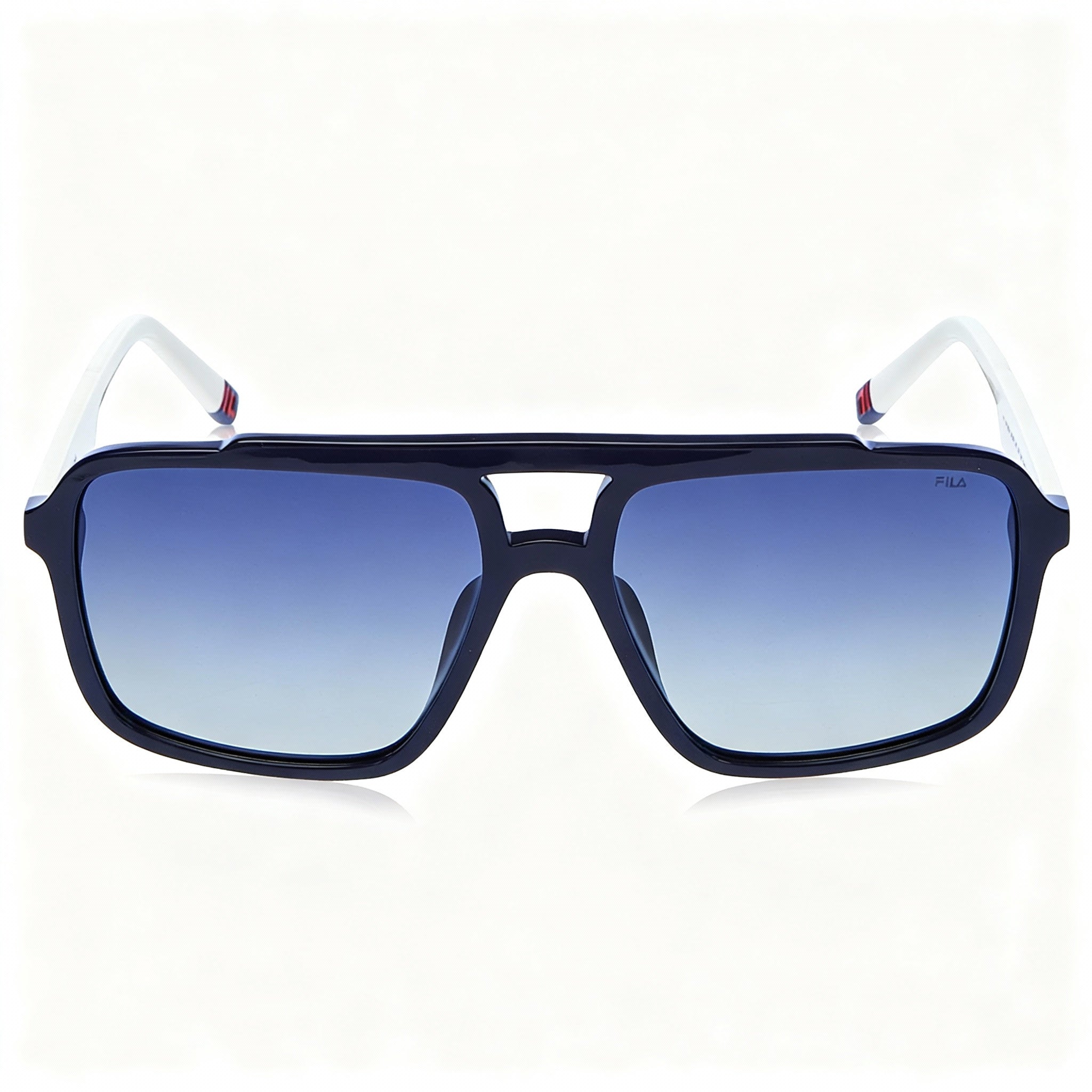 Fila SFI460 Navigator Men's Full Blue Frame, Blue Gradient Tri Acetate Cellulose Non-Polarized UV Protected Lenses 57-16-145