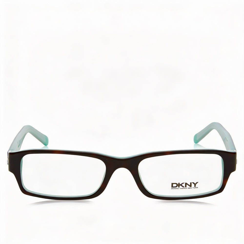 DKNY 0dy4585b Women's Havana Azure Acetate Rectangle Eyeglasses 50mm