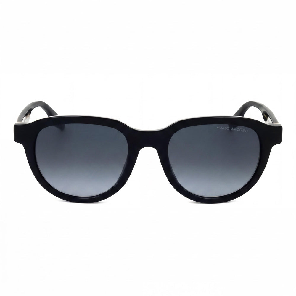 Marc Jacobs Modern Women's Black Plastic Frame with Black Polycarbonate UV Protection Lenses Sunglasses 52mm