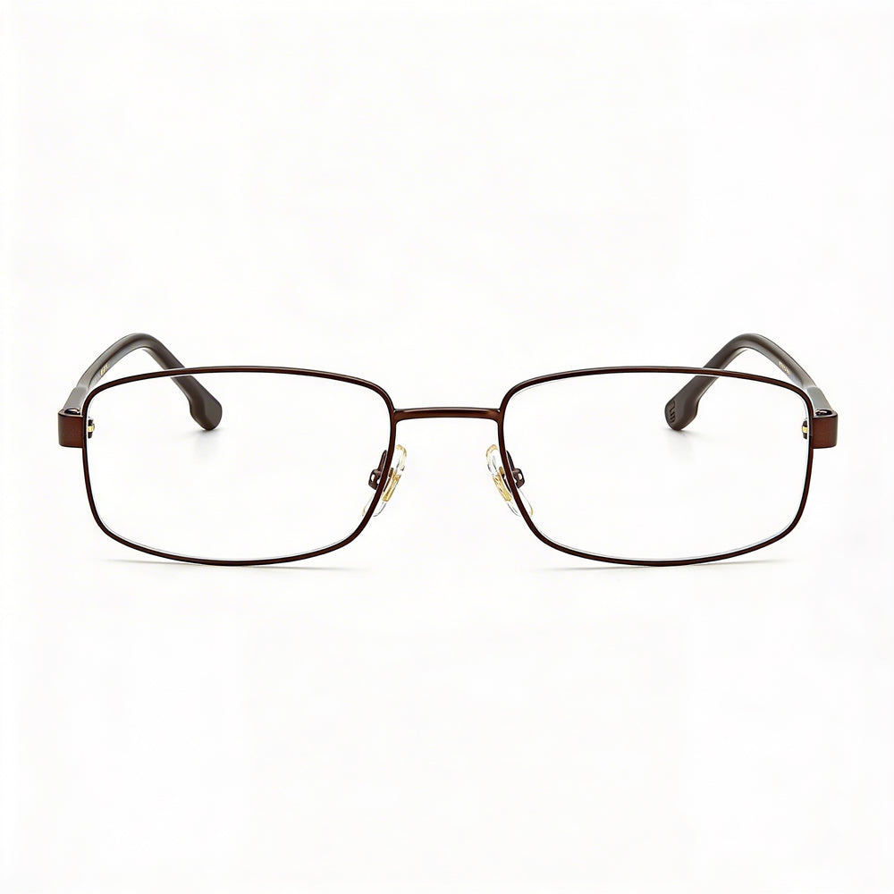 Carrera Carrera 264 Unisex Brown Metal Frame Optical Eyeglasses with Polycarbonate Demo Lenses 55-19-140mm
