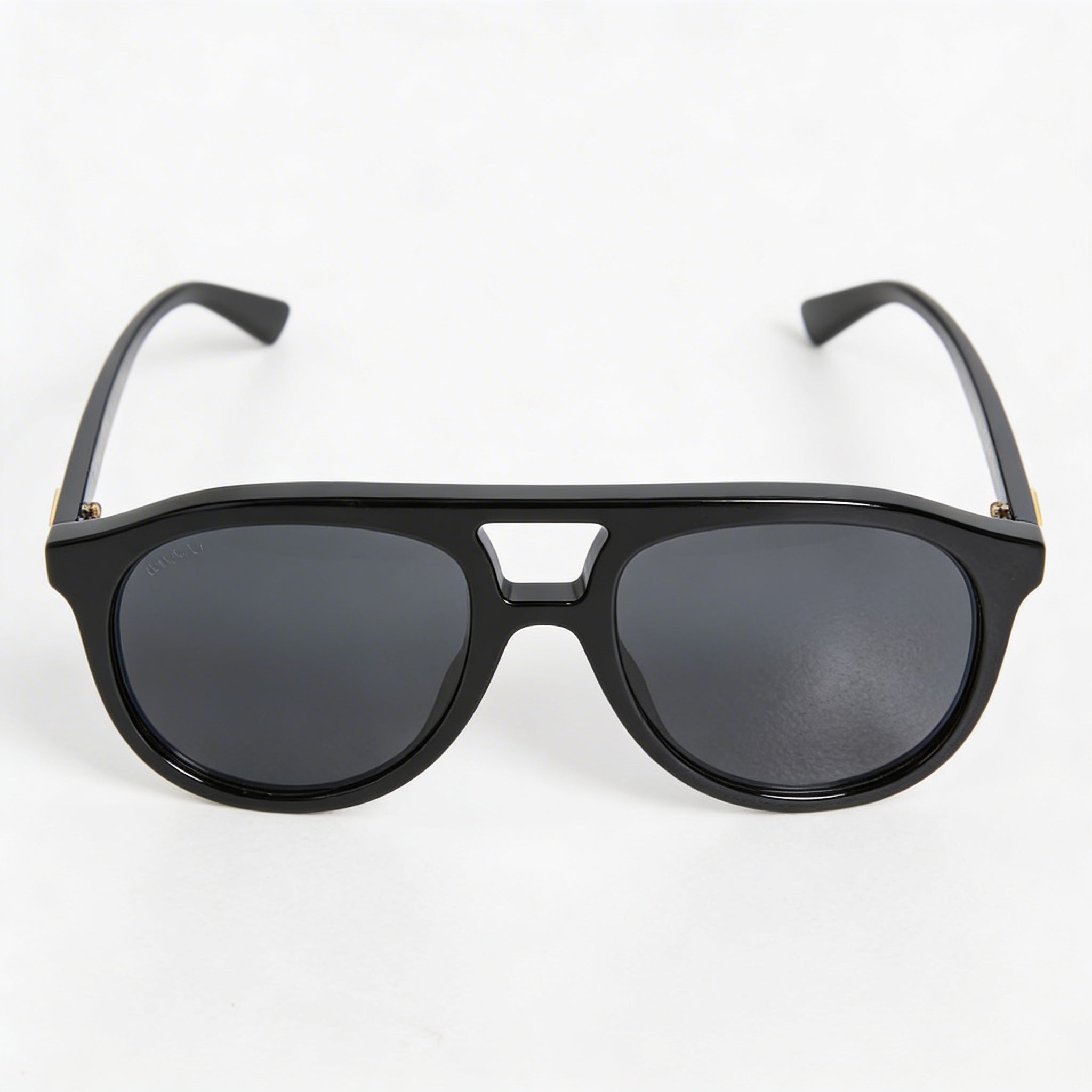 Gafas de sol unisex Gucci Classic de acetato reciclado, montura negra, lentes grises, protección UV no polarizada, 54 mm, Photo 2