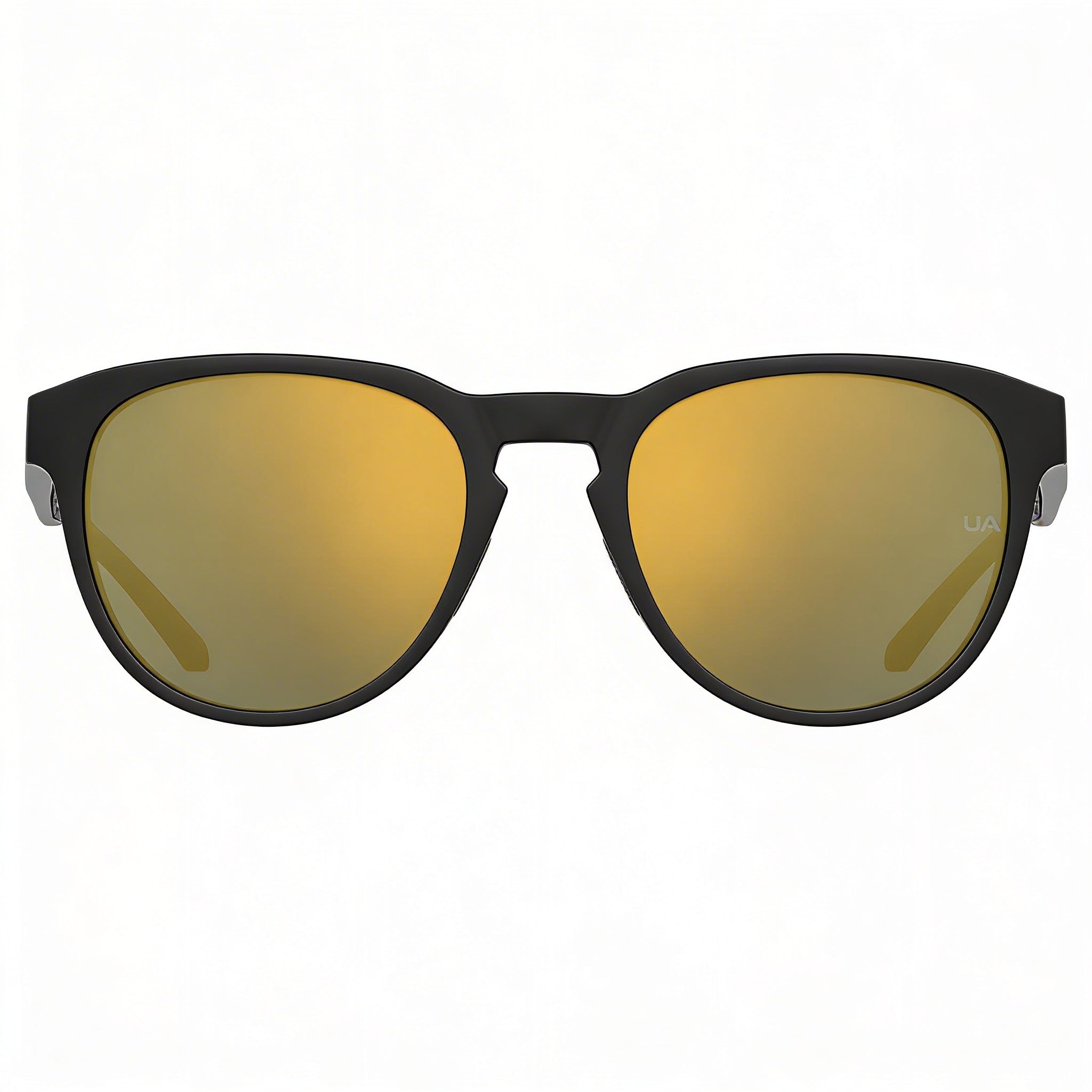 Under Armour Classic Men's Black Multilayer Gold Frame Multilayer Gold Lens ECO CO-POLYESTER UV Protected Sunglasses 53mm, Photo 2