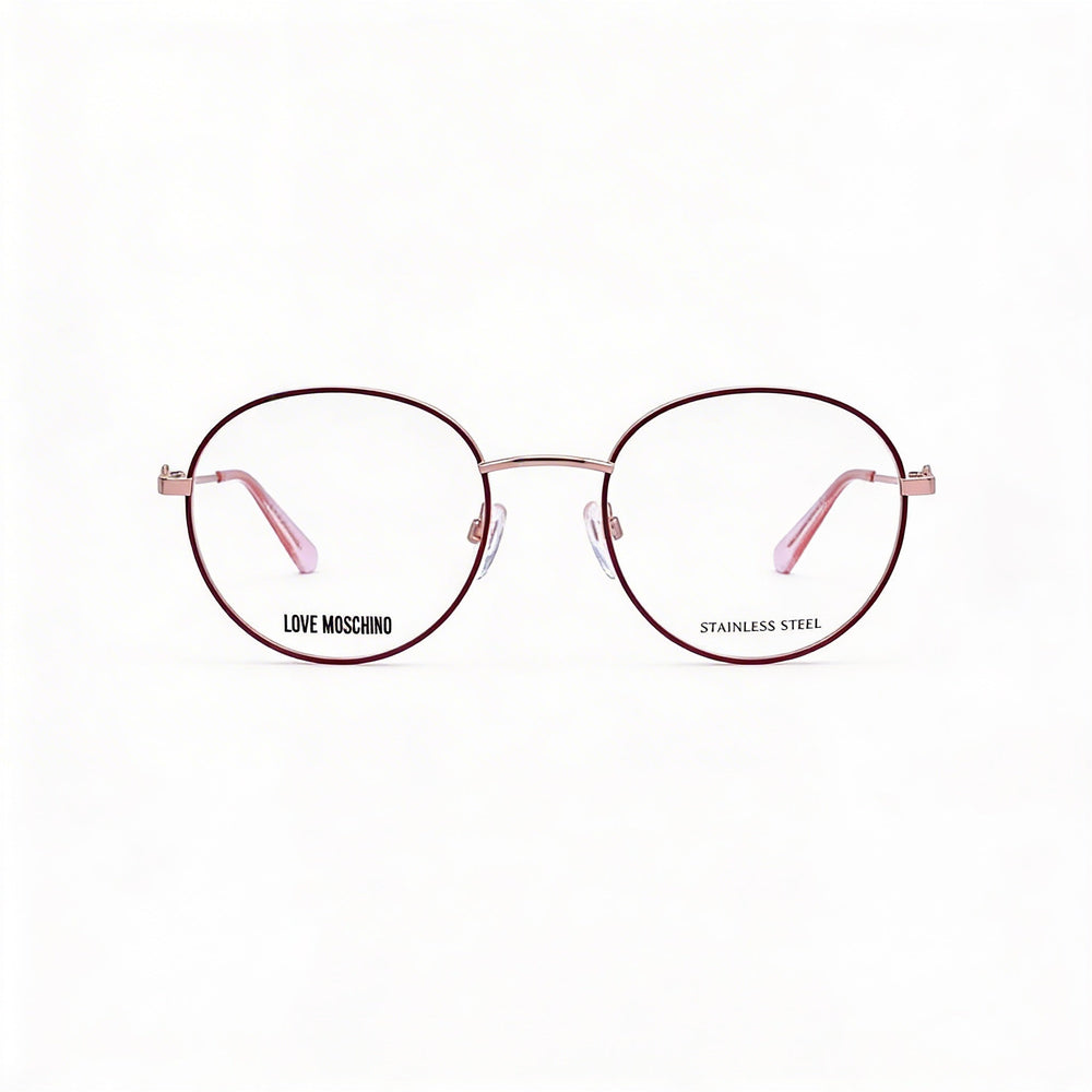Love Moschino Casual Women's Alloy Steel Frame Non Polycarbonate Lens Eyeglasses 52-20-140